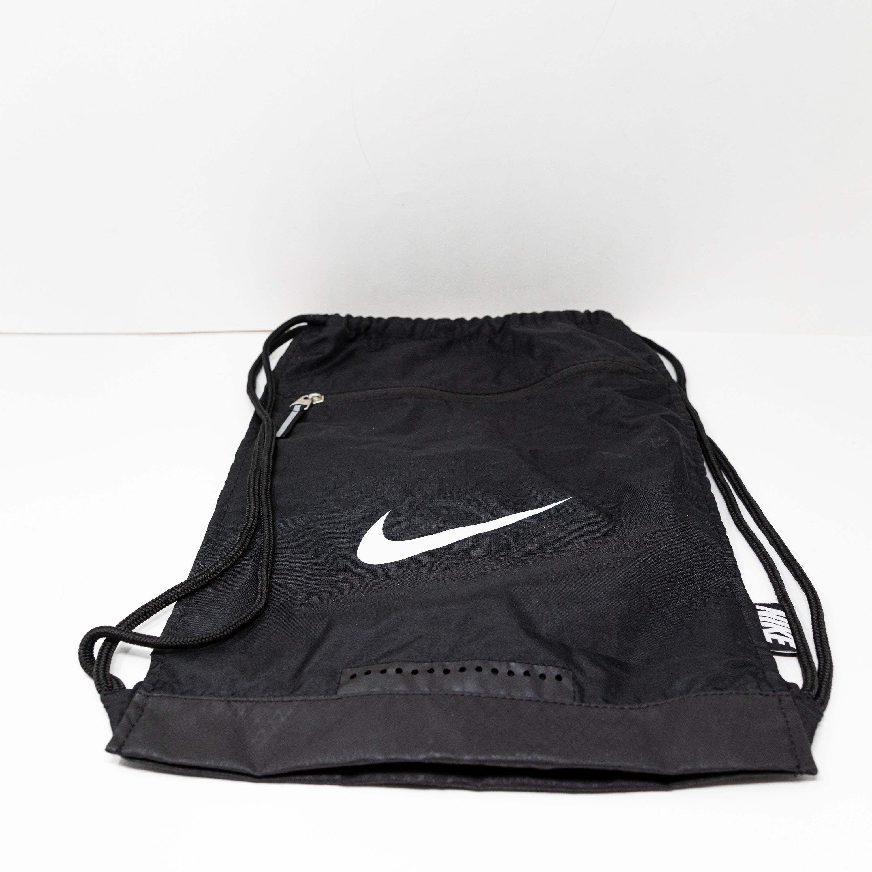 Nike Nylon Drawstring Top School Work Travel Backpack Black