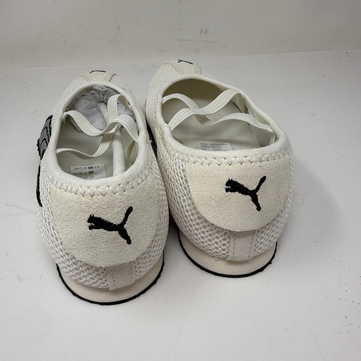 NEW Puma Women's H-Street Ballet Slip-On Sneakers Shoes Warm White Silver 6.5