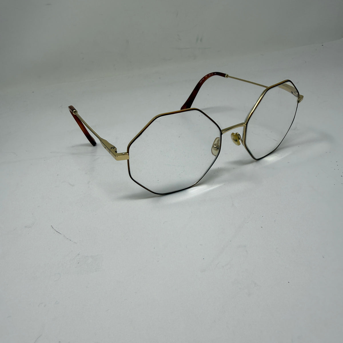 Chloe Made In Italy CE2134 Octagonal Gold Fame Magnifying Reading Glasses