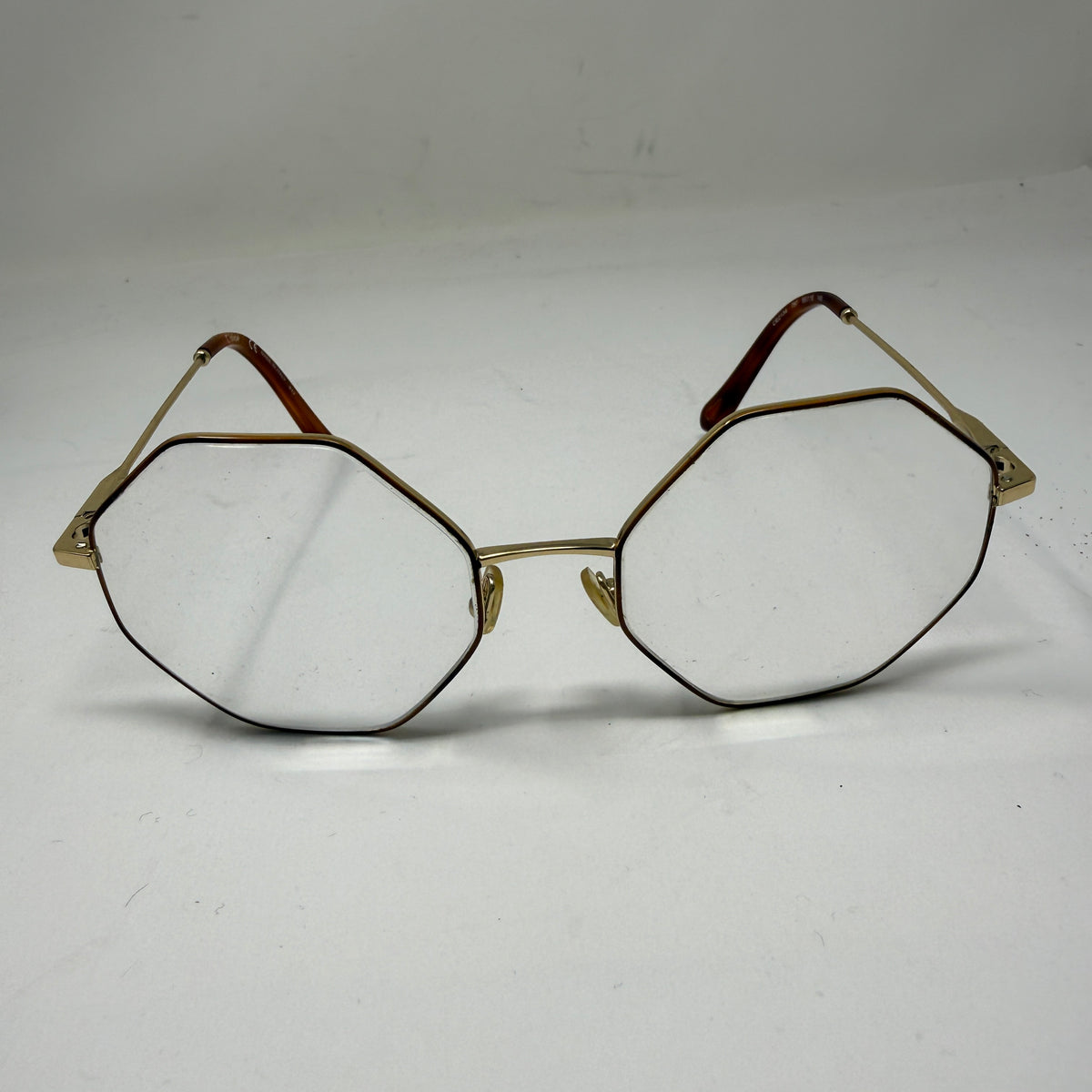 Chloe Made In Italy CE2134 Octagonal Gold Fame Magnifying Reading Glasses