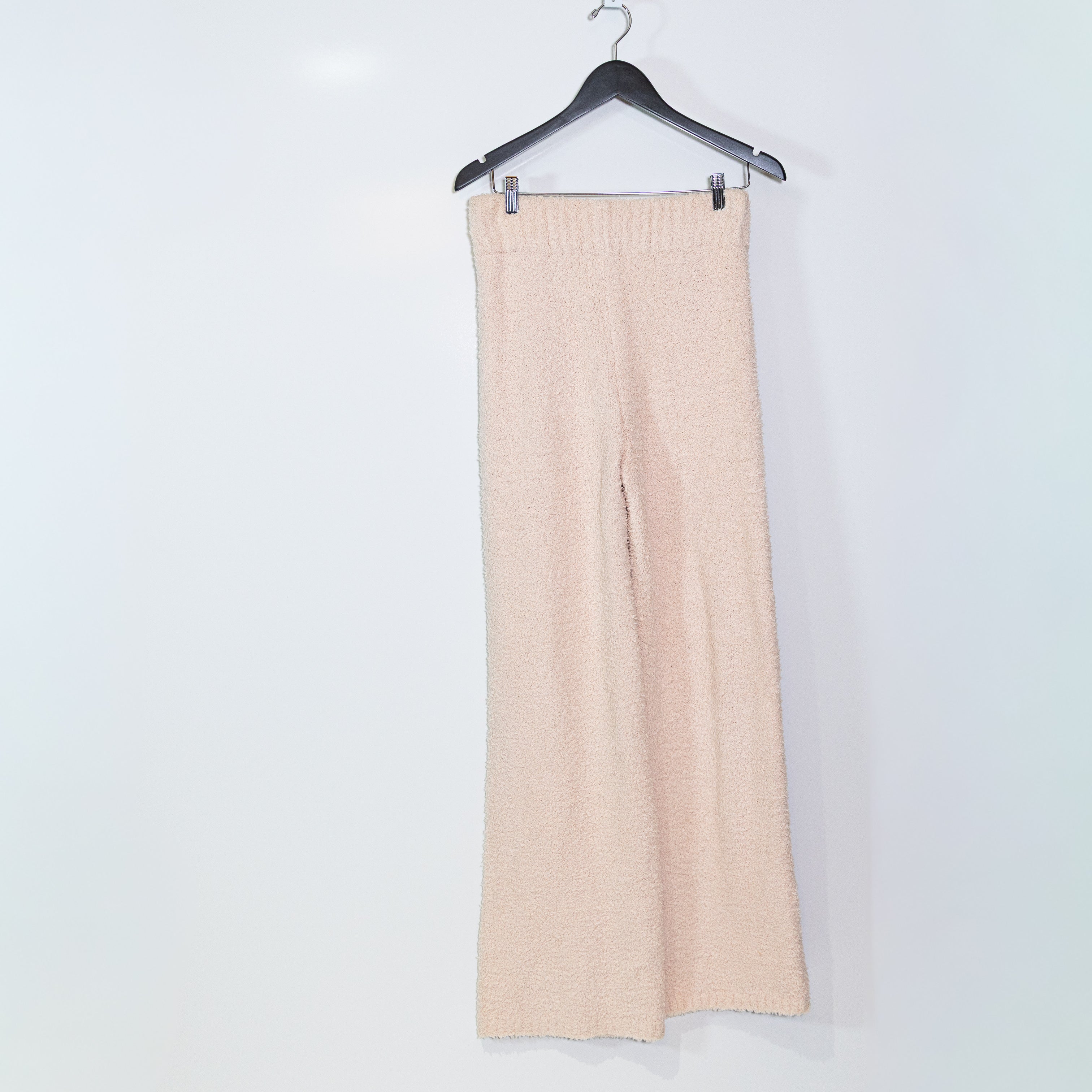 Skims Women's Cozy Collection Fuzzy Teddy Knit Stretch Straight Leg Lounge Pants