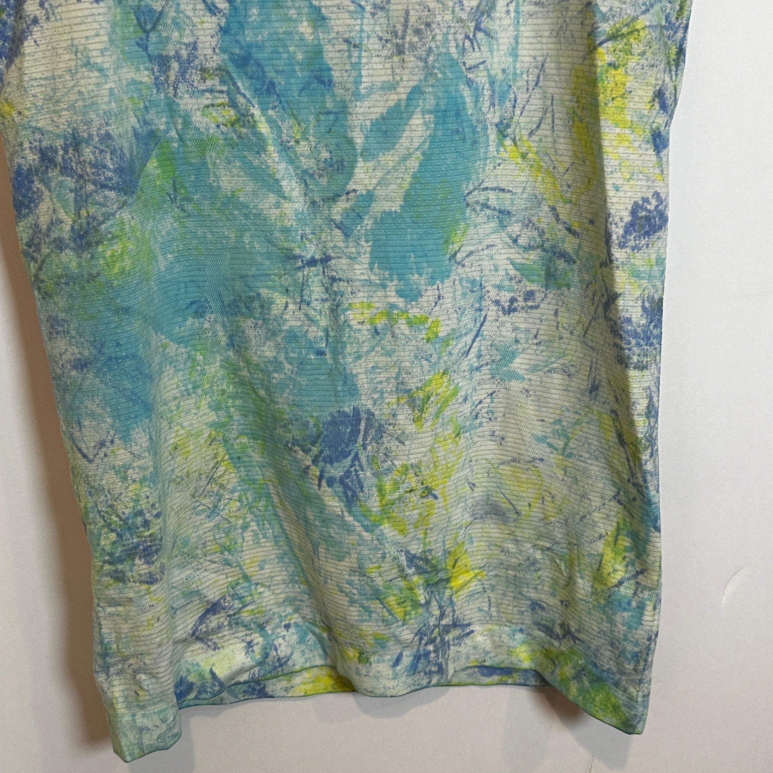 Lululemon RARE Swiftly Speed Racerback Seawheeze 2019 Tank Top SW WHT/WHT/MDBY