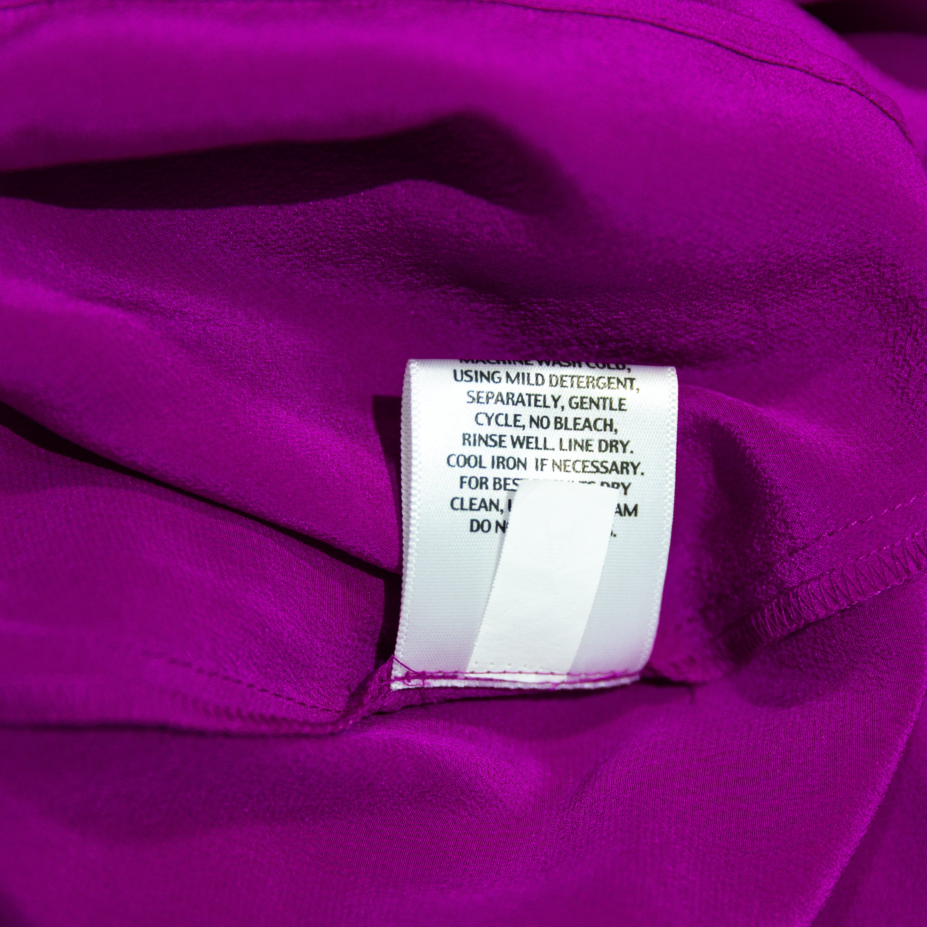 Eileen Fisher Silk Chiffon Racerback Sleeveless Pullover Mini Dress Purple M 