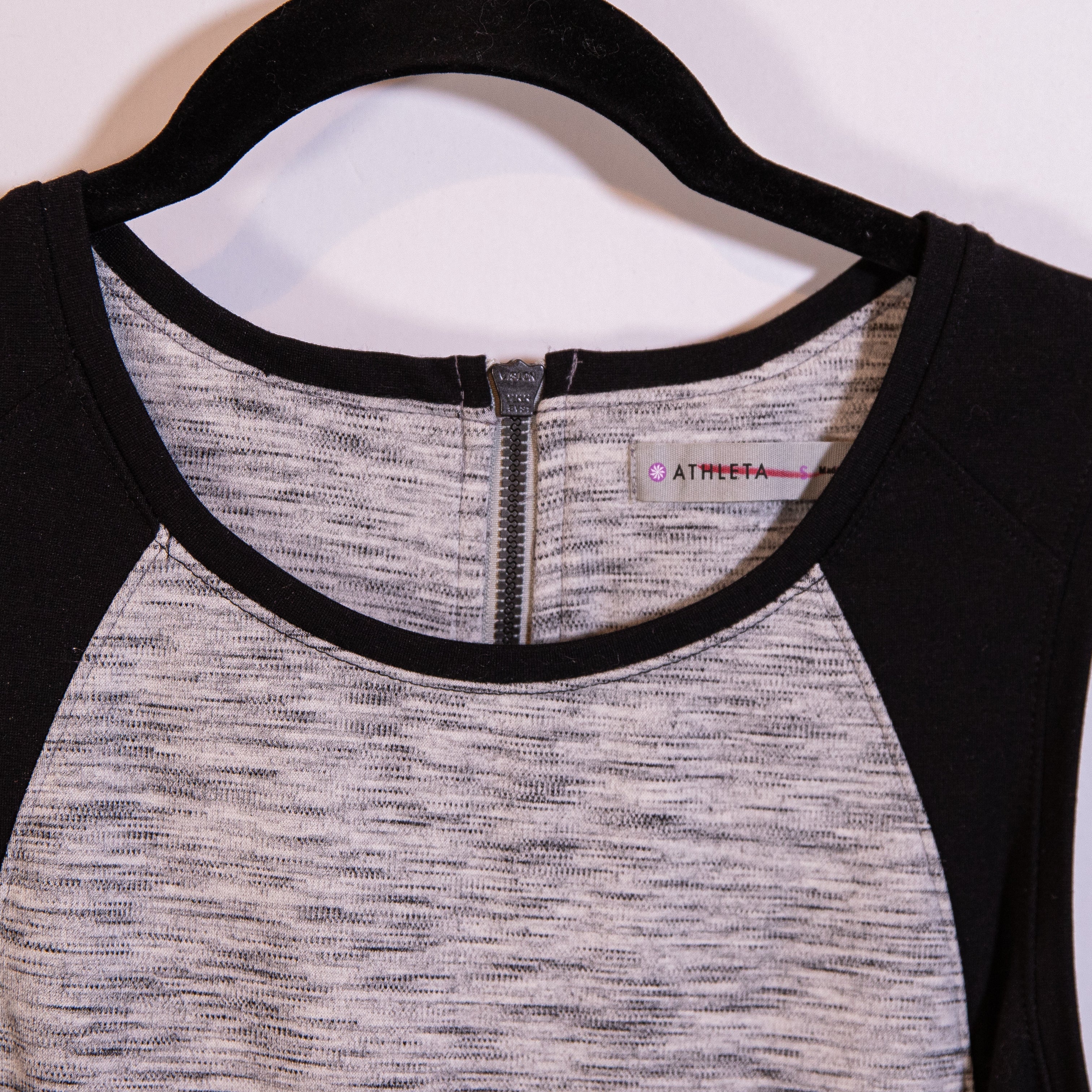 NEW Athleta Cityscape Ponte Knit Stretch Scoop Neck Sleeveless Midi Dress S