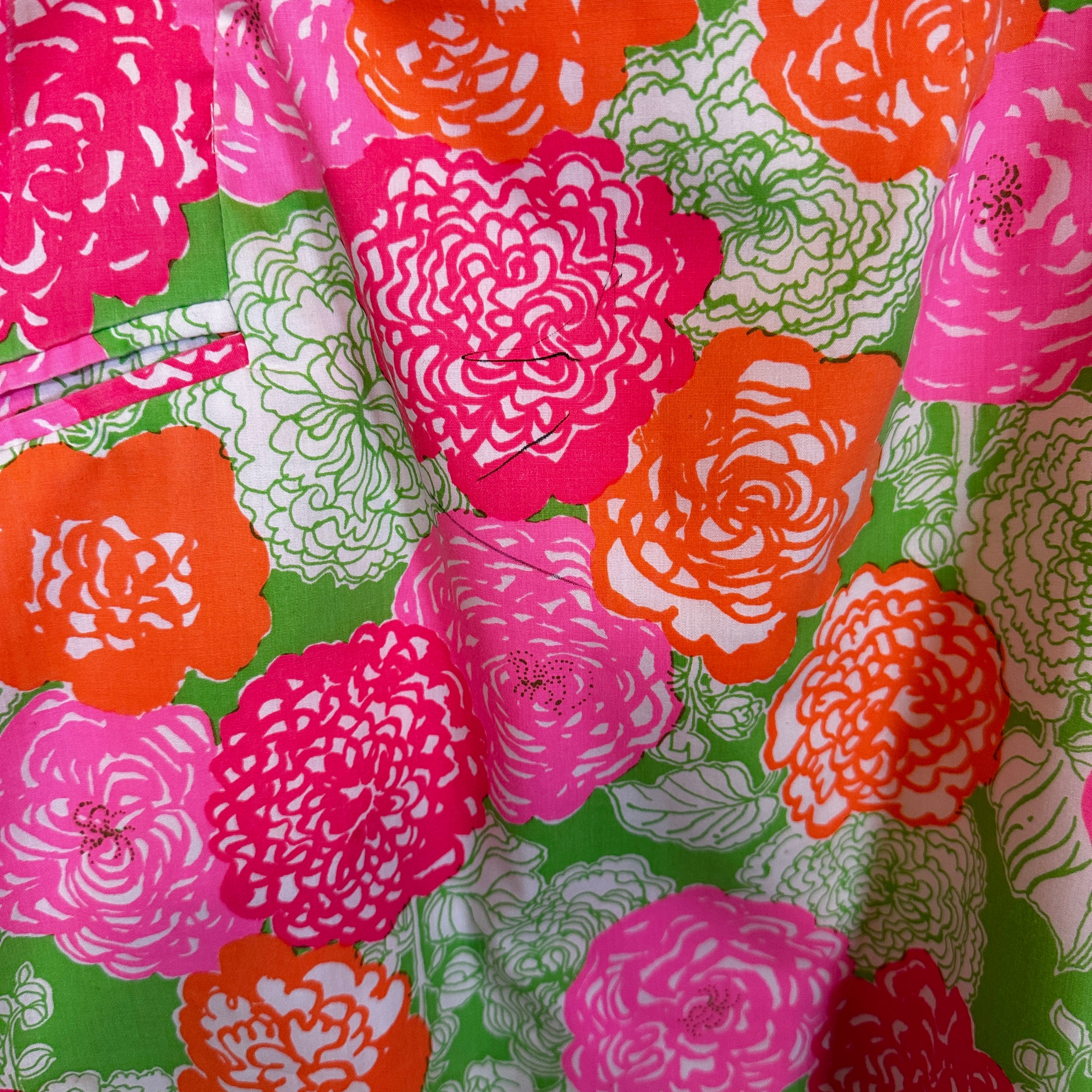 Lilly Pulitzer THE LILLY White Label Vintage Cotton Floral Flower Mini Skirt 12