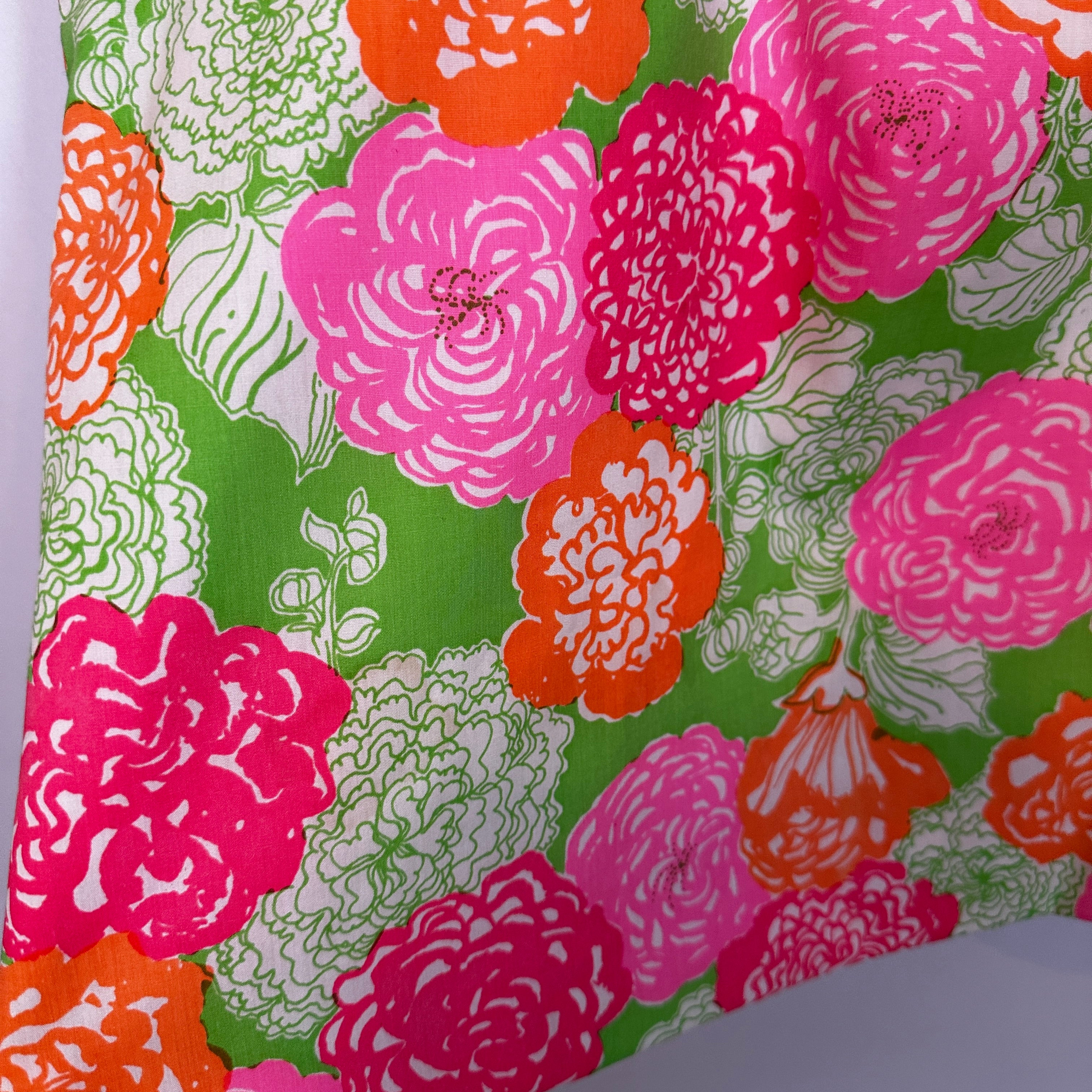 Lilly Pulitzer THE LILLY White Label Vintage Cotton Floral Flower Mini Skirt 12