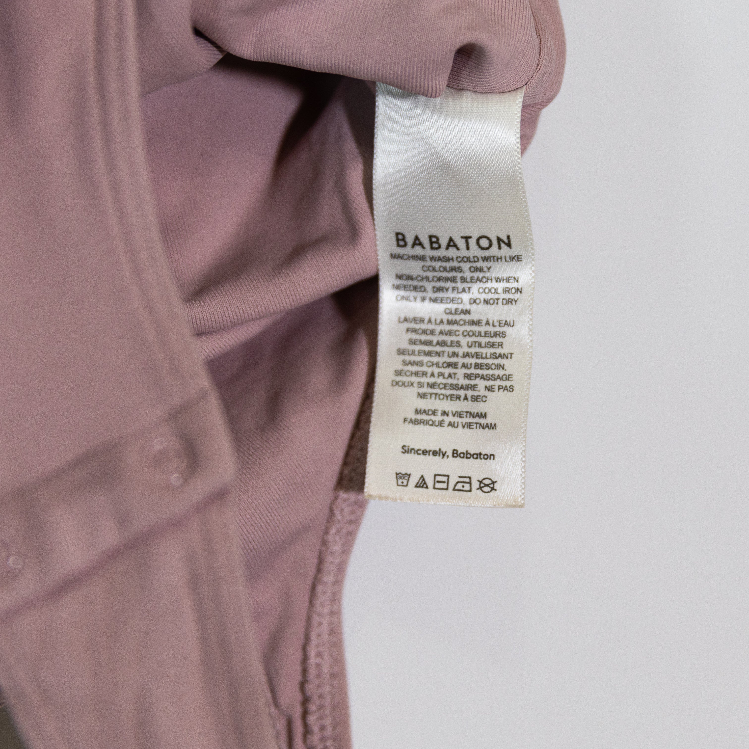 Babaton Aritzia Contour Shoulder Pad Tank Top One Piece Bodysuit Mauve Small