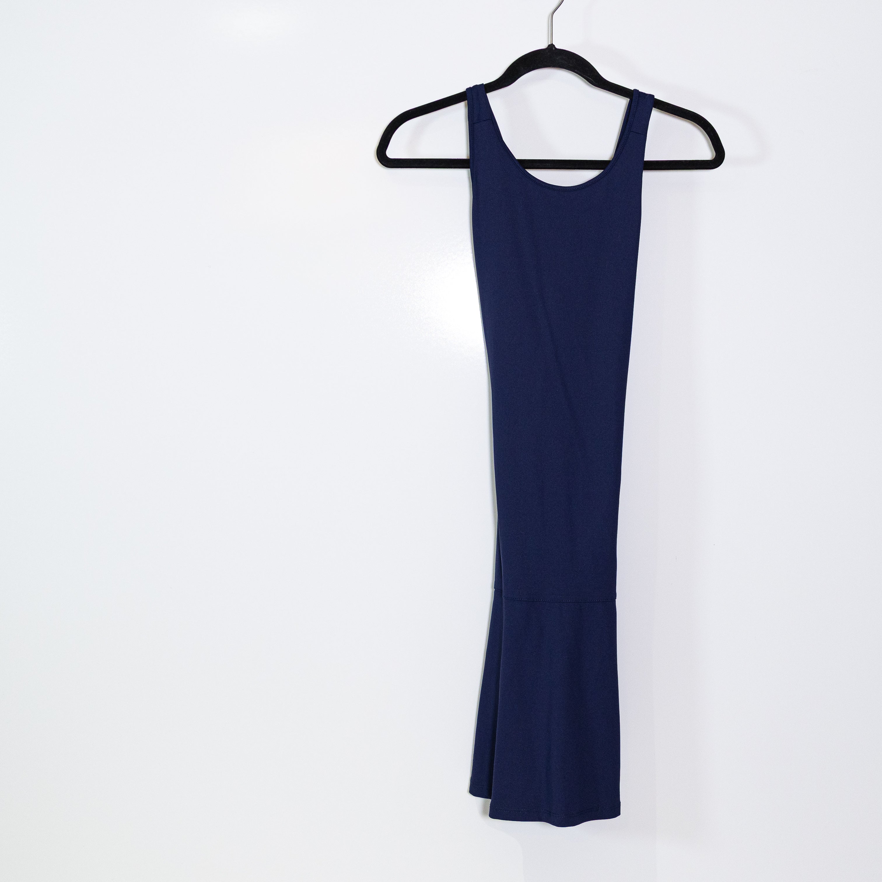 J. McLaughlin Tallula High Neck Sleeveless Drop Waist Mini Dress Navy Blue S