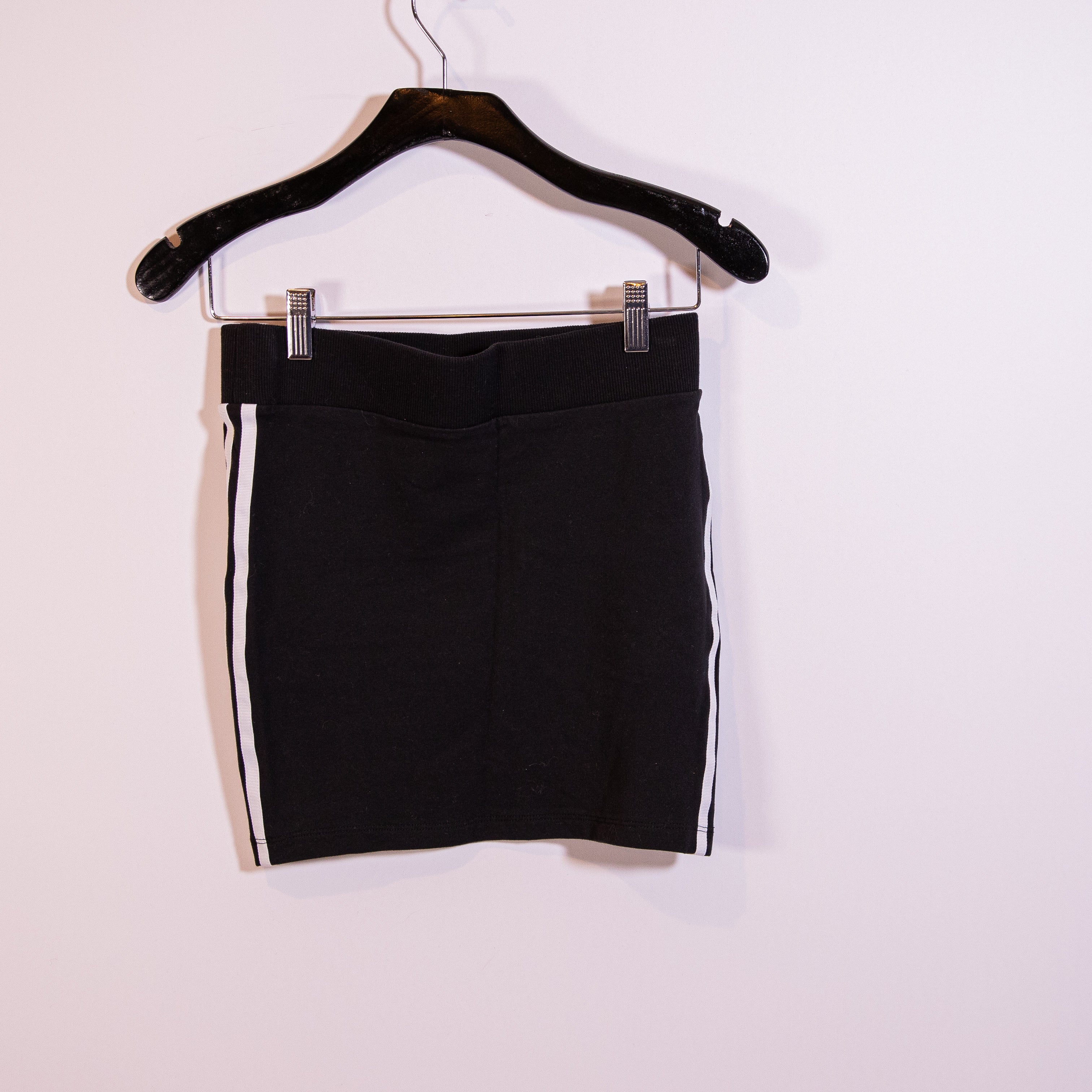 Adidas Originals Women's Three Stripe Cotton Pull On Mini Athletic Skirt Black