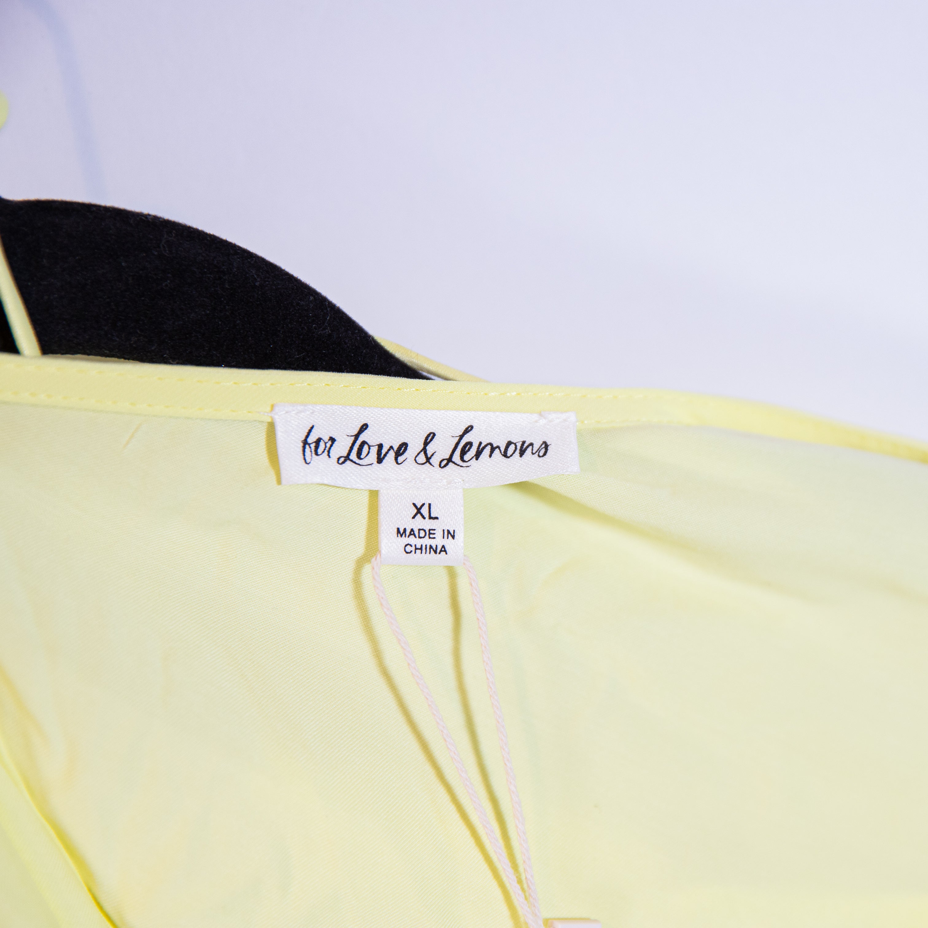 NEW For Love And Lemons Kyra Cut Out Knot Twisted Long Maxi Dress Neon Yellow XL