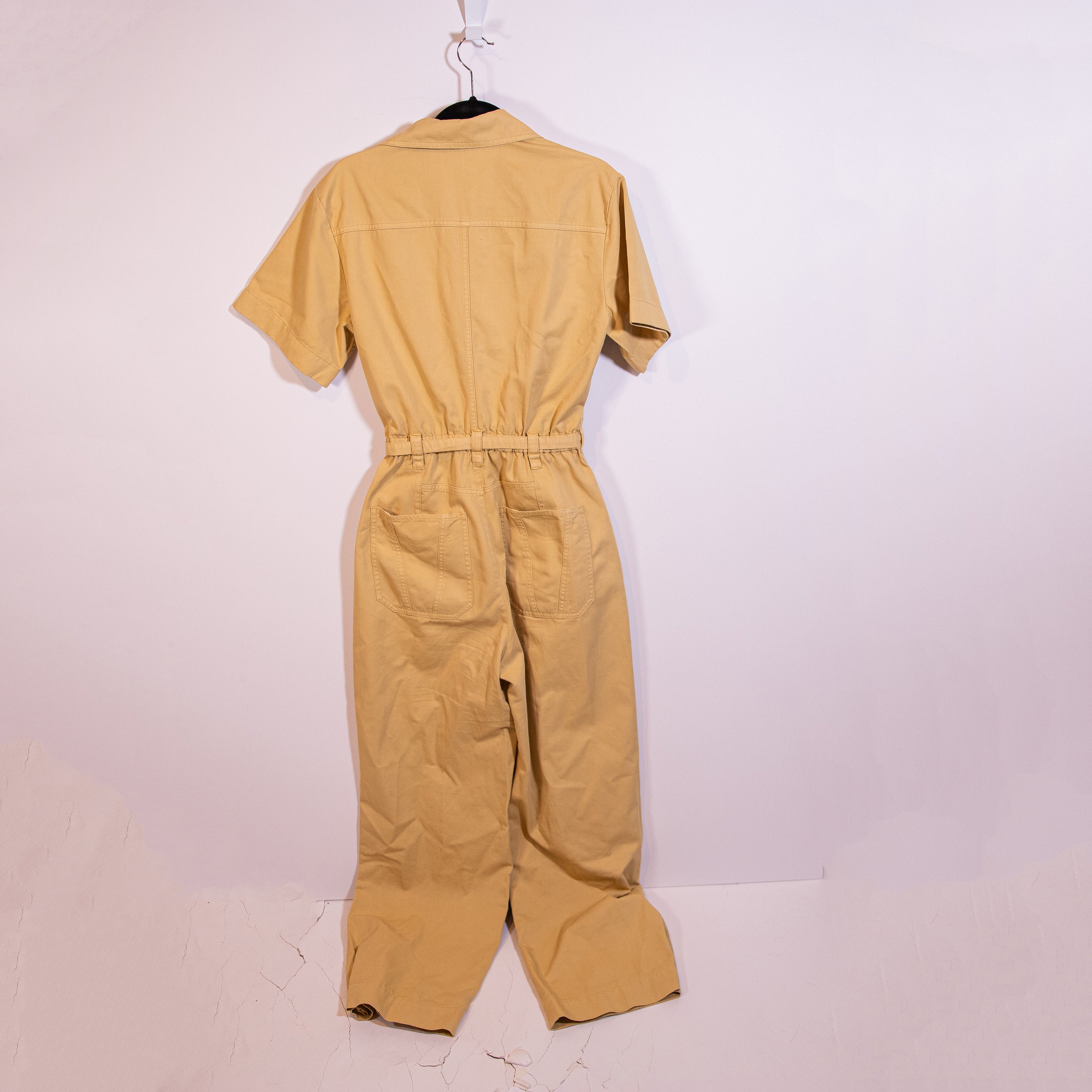 A.L.C. Augusta Rigid Cotton Twill Straight Leg Multi Pocket Utility Jumpsuit 6