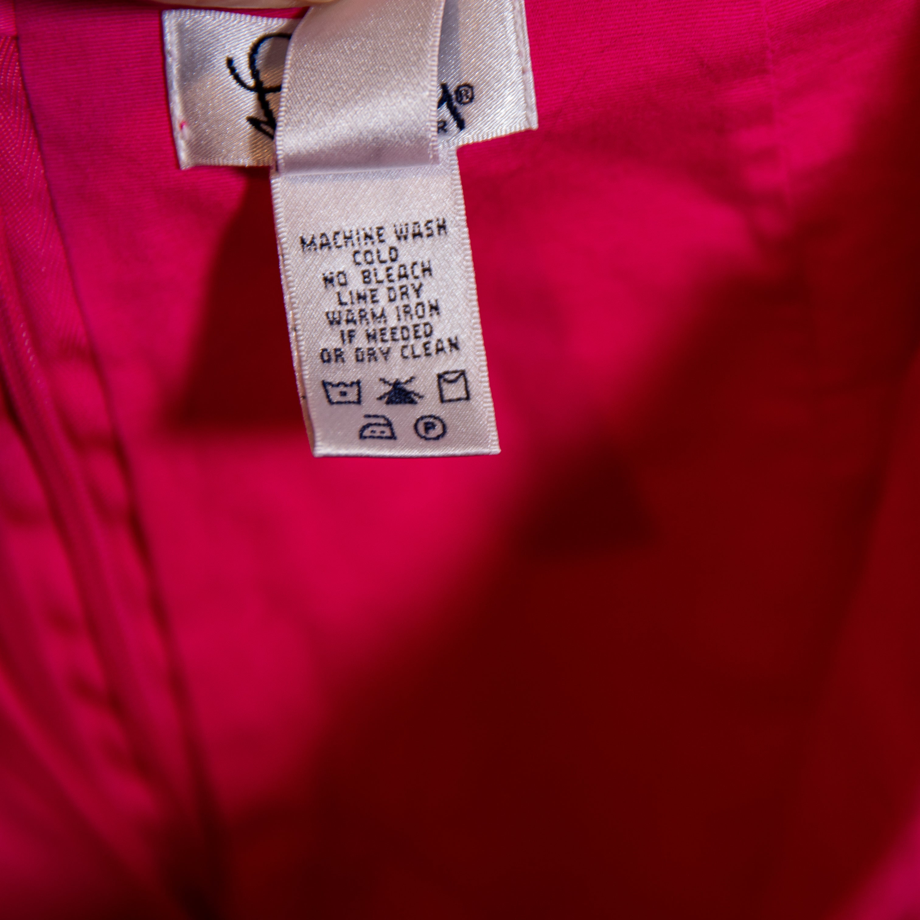 Lilly Pulitzer Vintage White Label Lace Applique Cotton Stretch Mini Skirt Pink