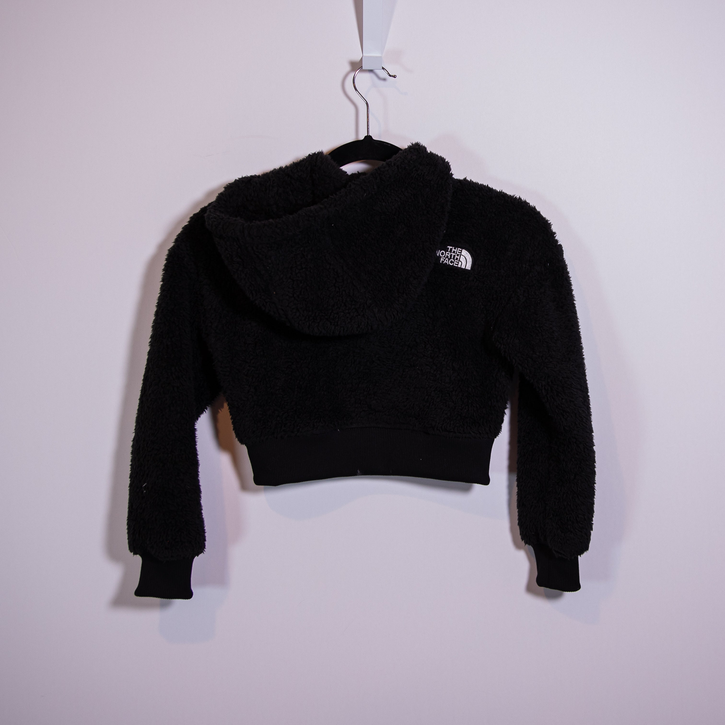 The North Face Teen Girl's Suave Oso Teddy Sherpa Full Zip Jacket Solid Black XS