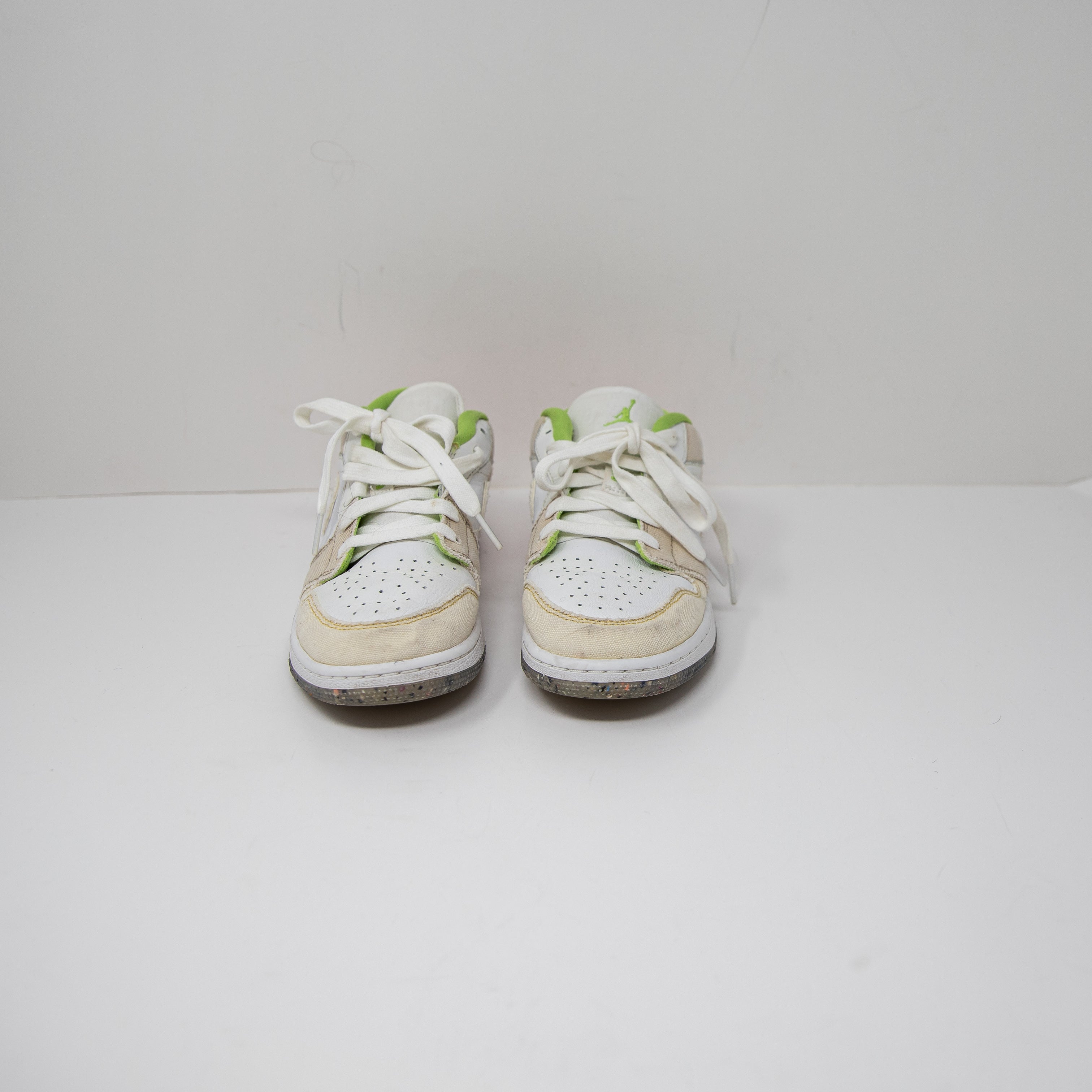 Nike Youth Air Jordan 1 Low SE GS Pastel Grind Vivid Green DJ0341-100 Sneakers