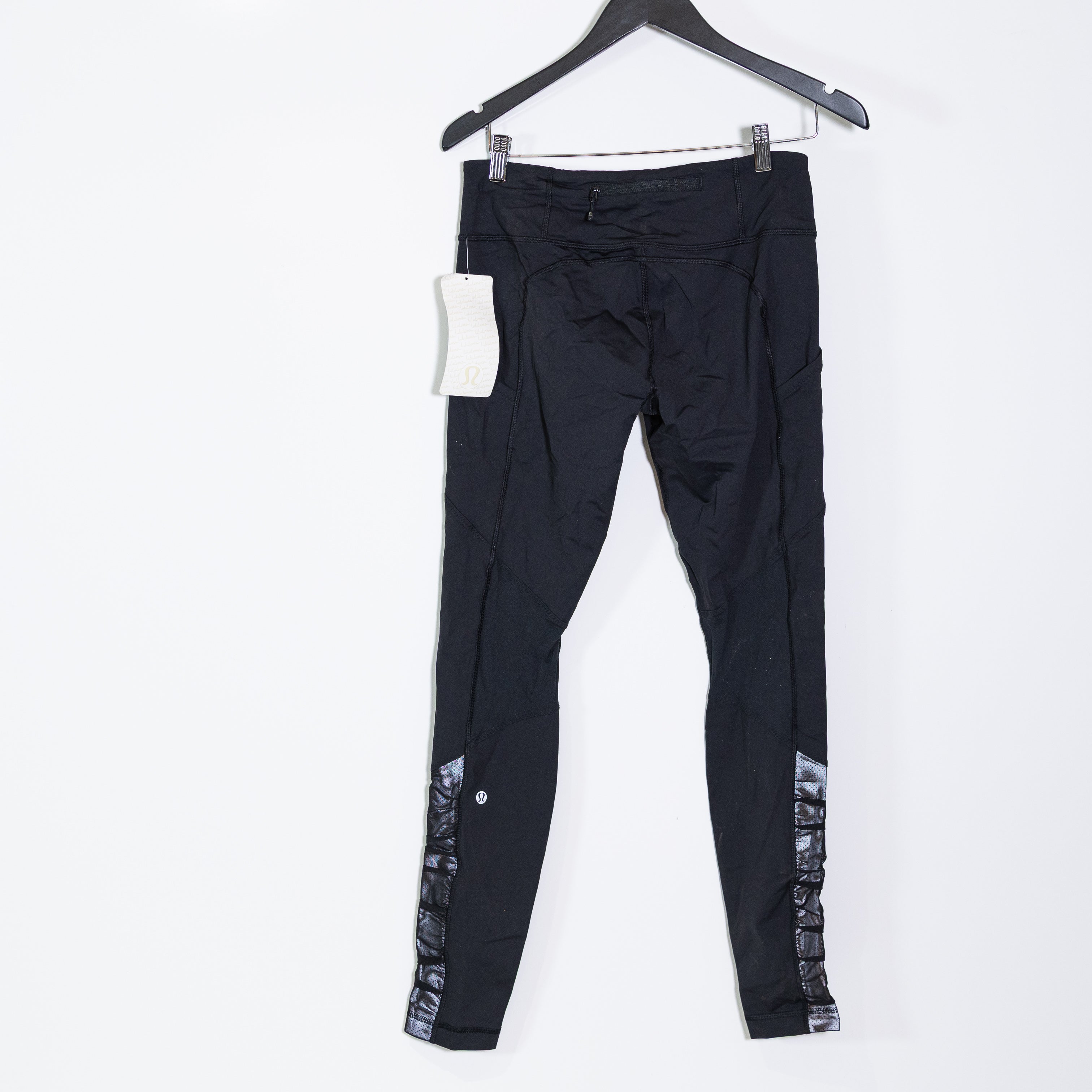 NEW Lululemon Run: Get Up And Glow Reflective Athlete Leggings Tight Black 10