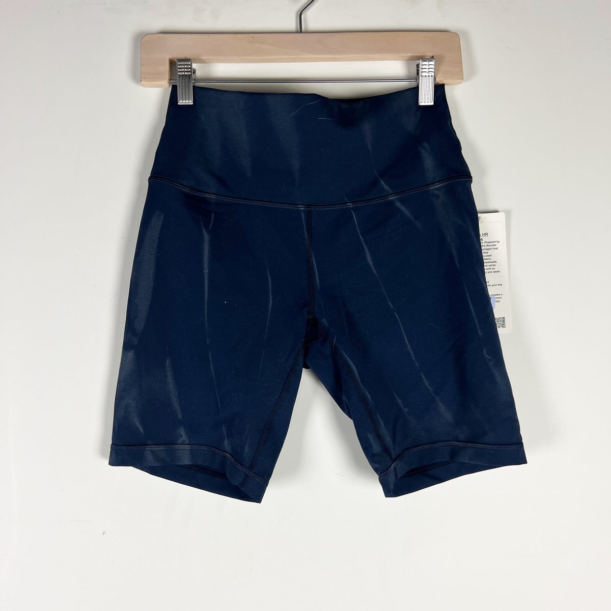 NEW Lululemon Wunder Train High-Rise Short 8" Sun Bleached Wash True Navy 8