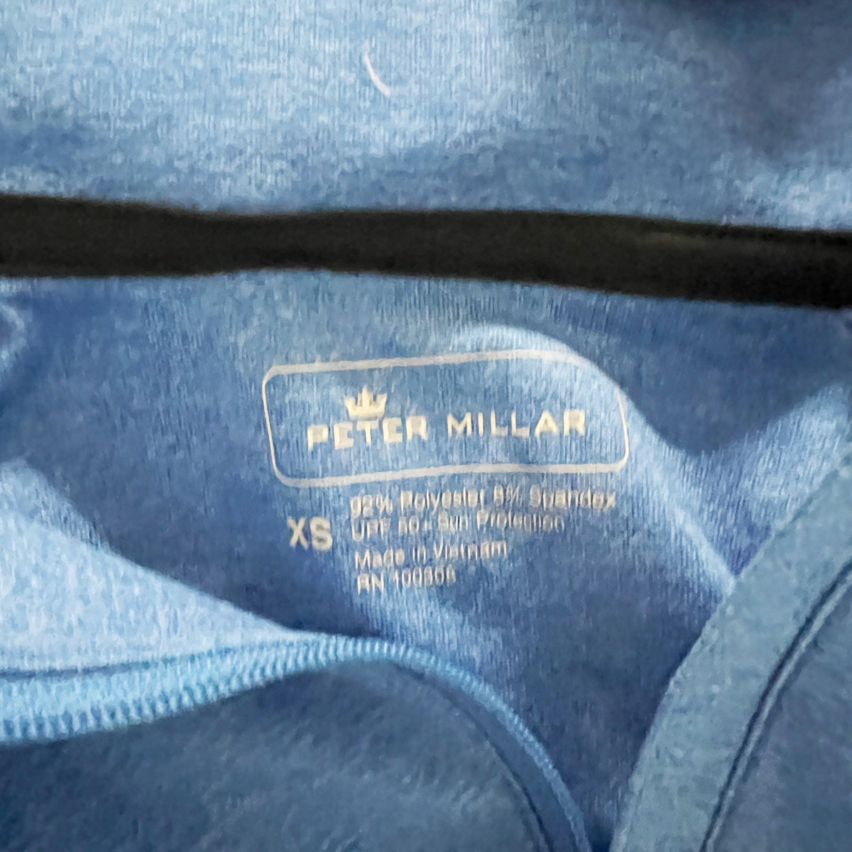 Peter Millar Women's Quarter Zip Ultra Soft Pullover Lightweight Sweater Blue XS