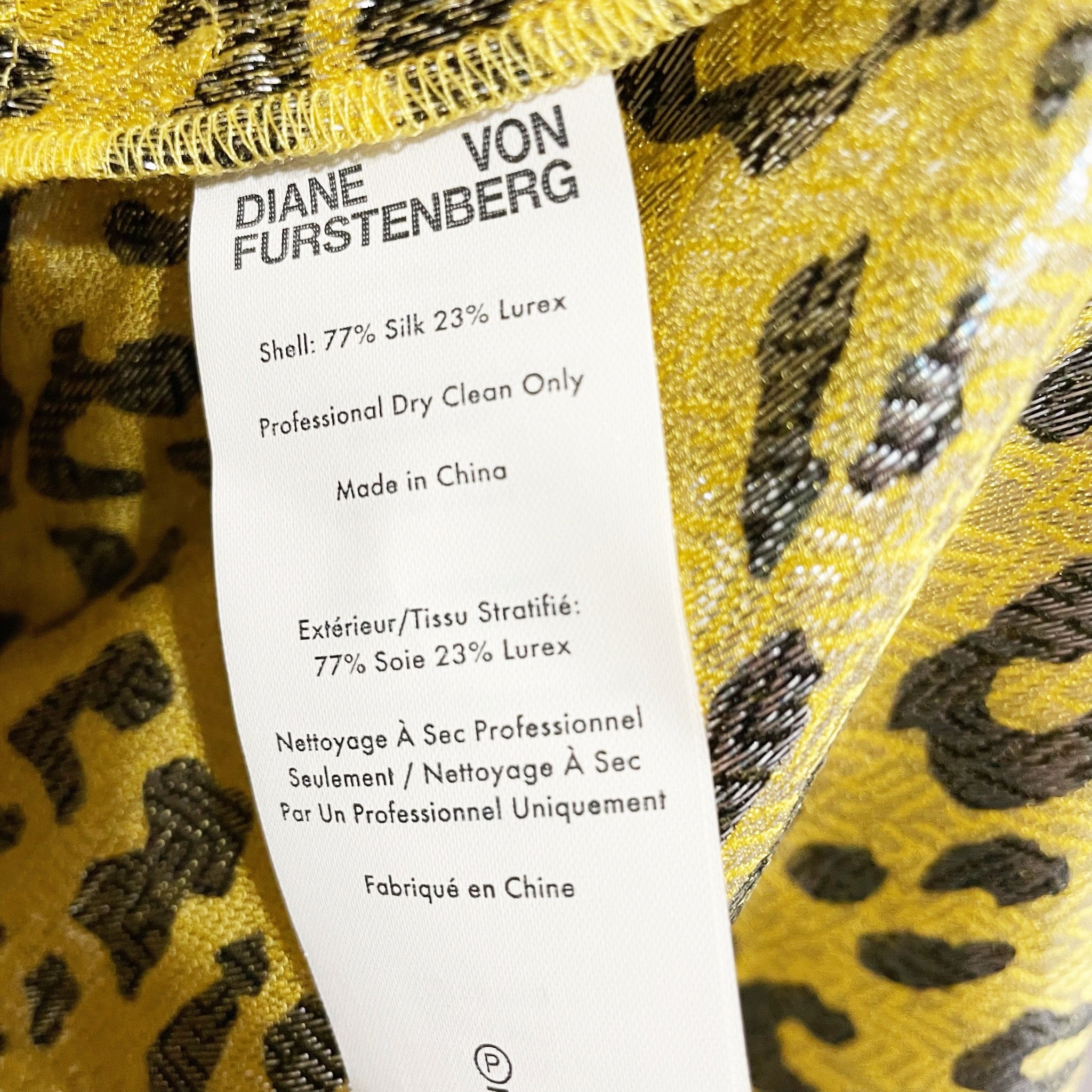 NEW Diane Von Furstenberg Cinched Waist Draped Mini Dress Heyford Goldenrod 4