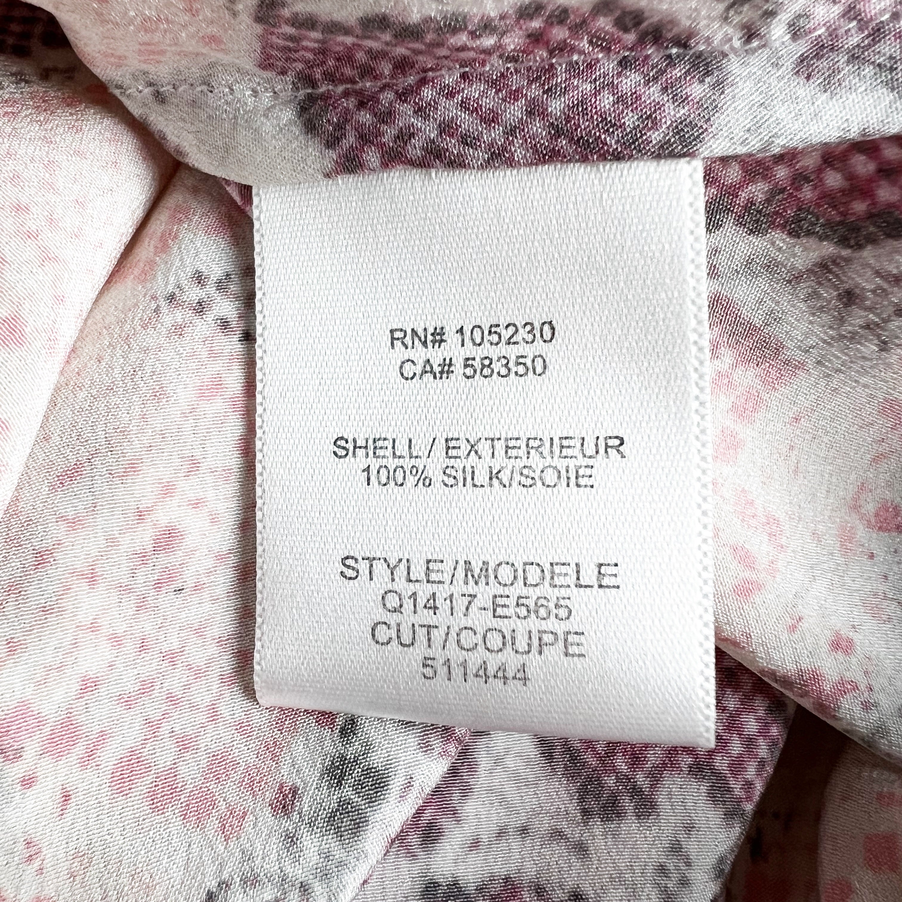 Equipment Lyle Silk Chiffon Desert Rose Multi Desert Rose Print Pattern Tank XS