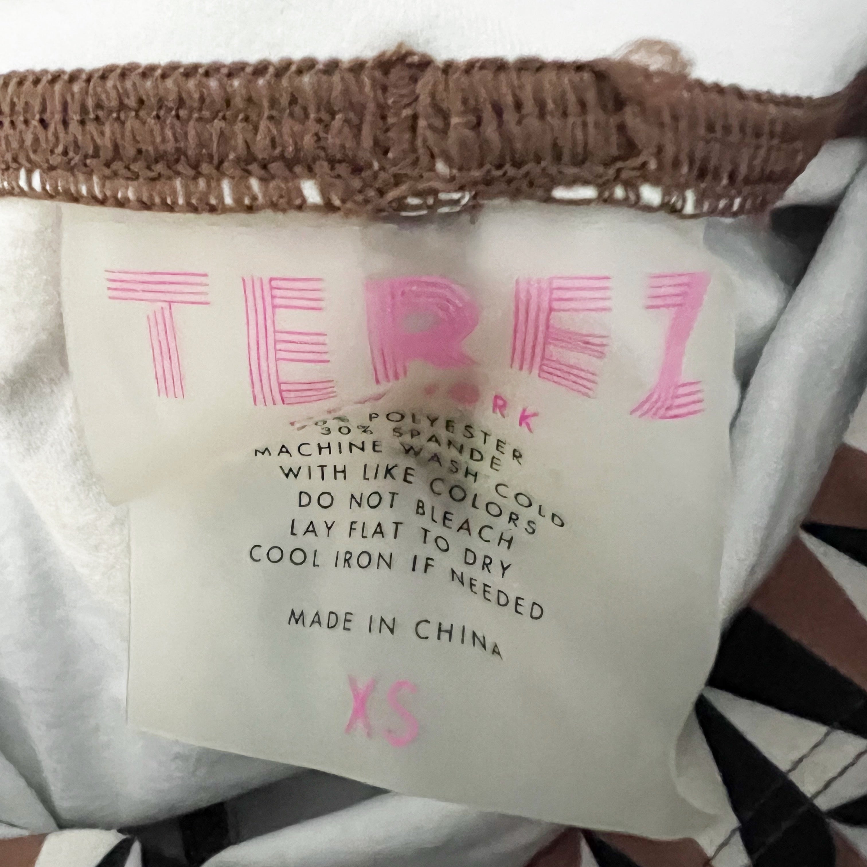 Terez Aztec Geometric Print Pattern Athletic Work Out One Piece Jumpsuit Jumper