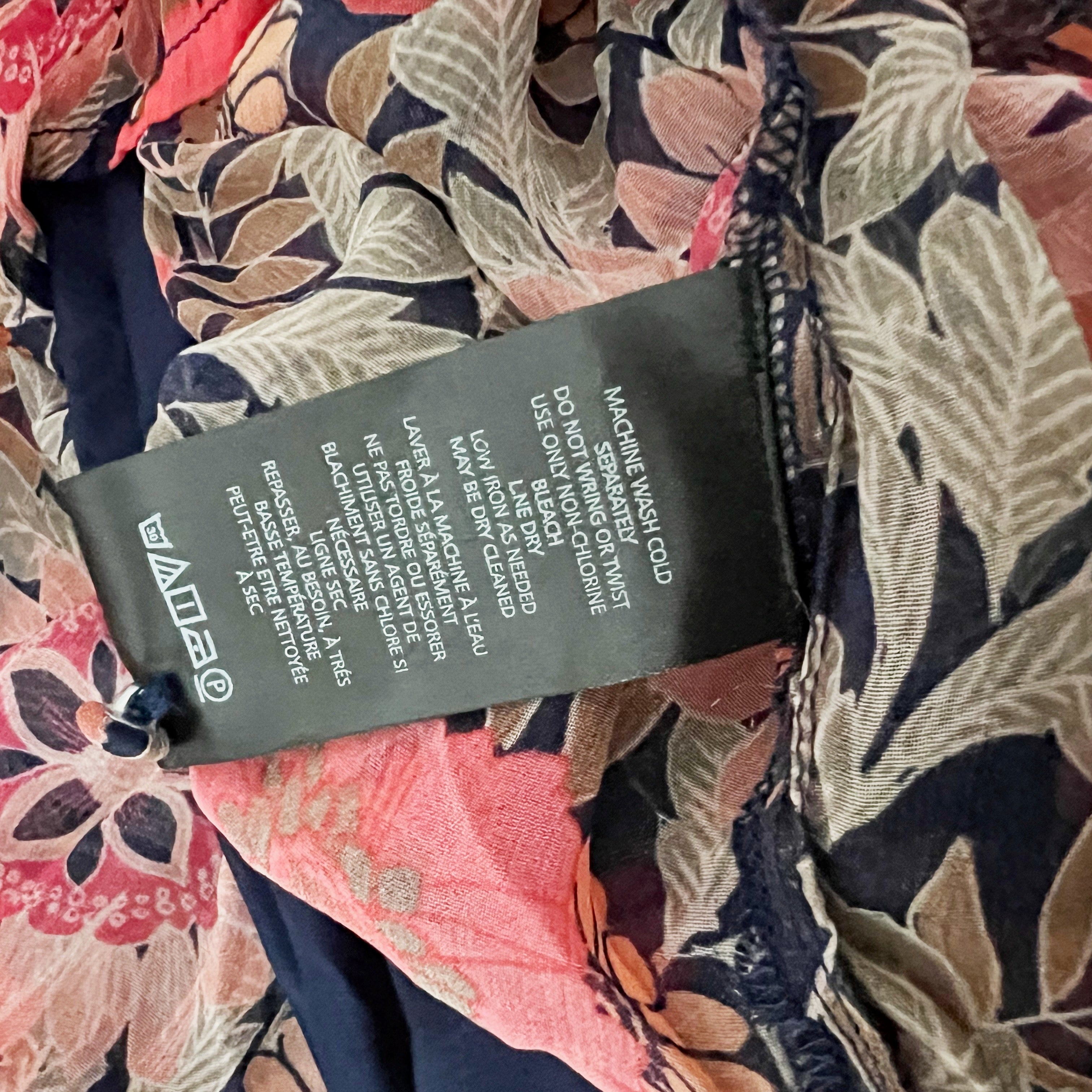 NEW Anthropologie Marais Printed Pattern Chiffon Pullover Long Maxi Dress XSP