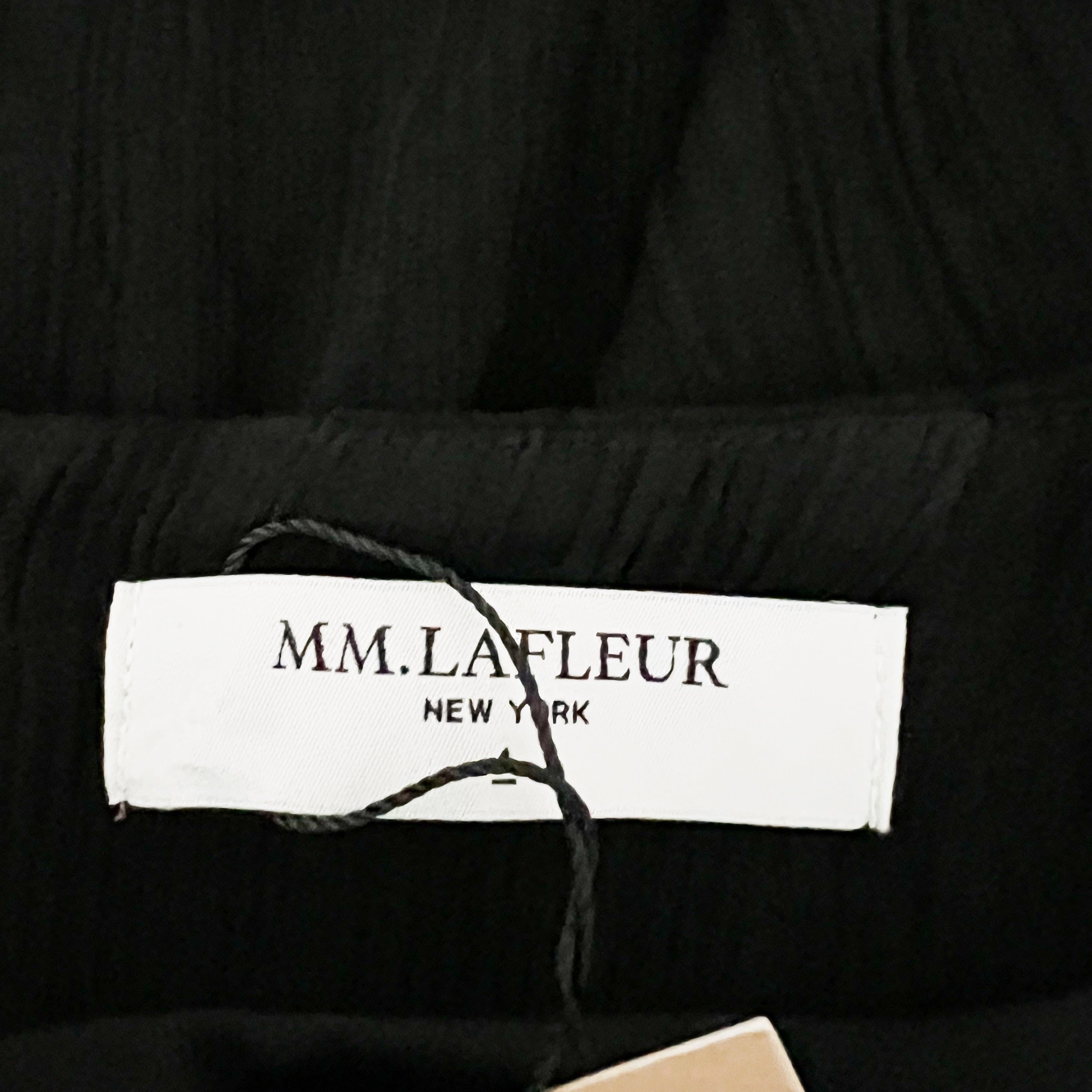 NEW MM. LaFleur The Willoughby Pleated Jersey Stretch Pull On Midi Skirt Black 4