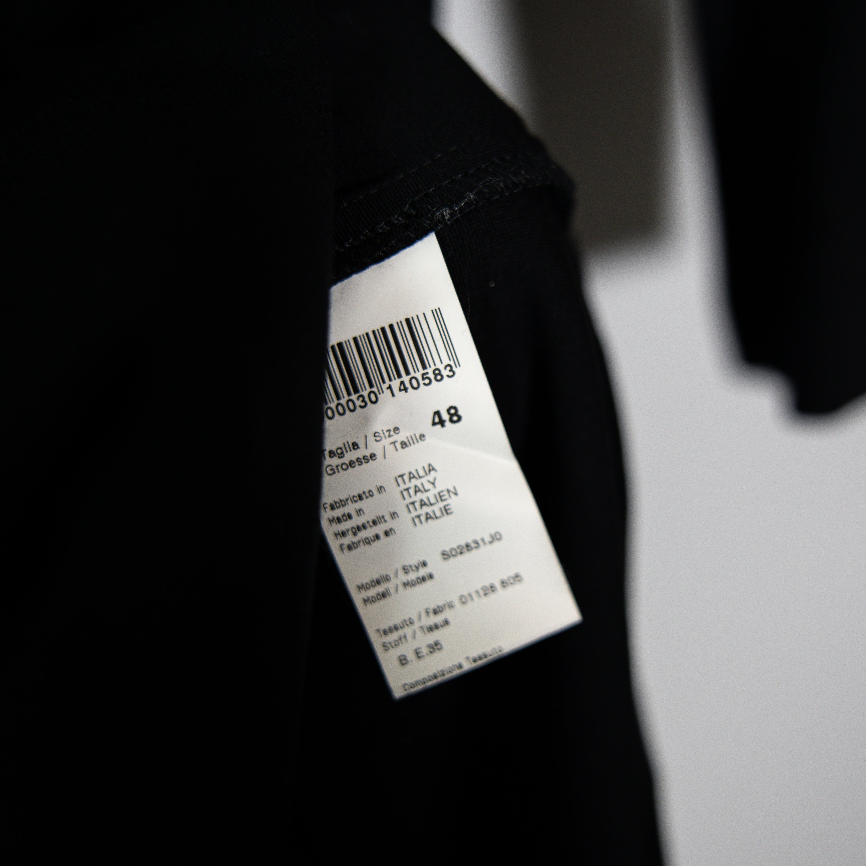 Peserico Stretch Sweater Knit Scoop Neck Long Sleeve Draped Sheath Dress Black S