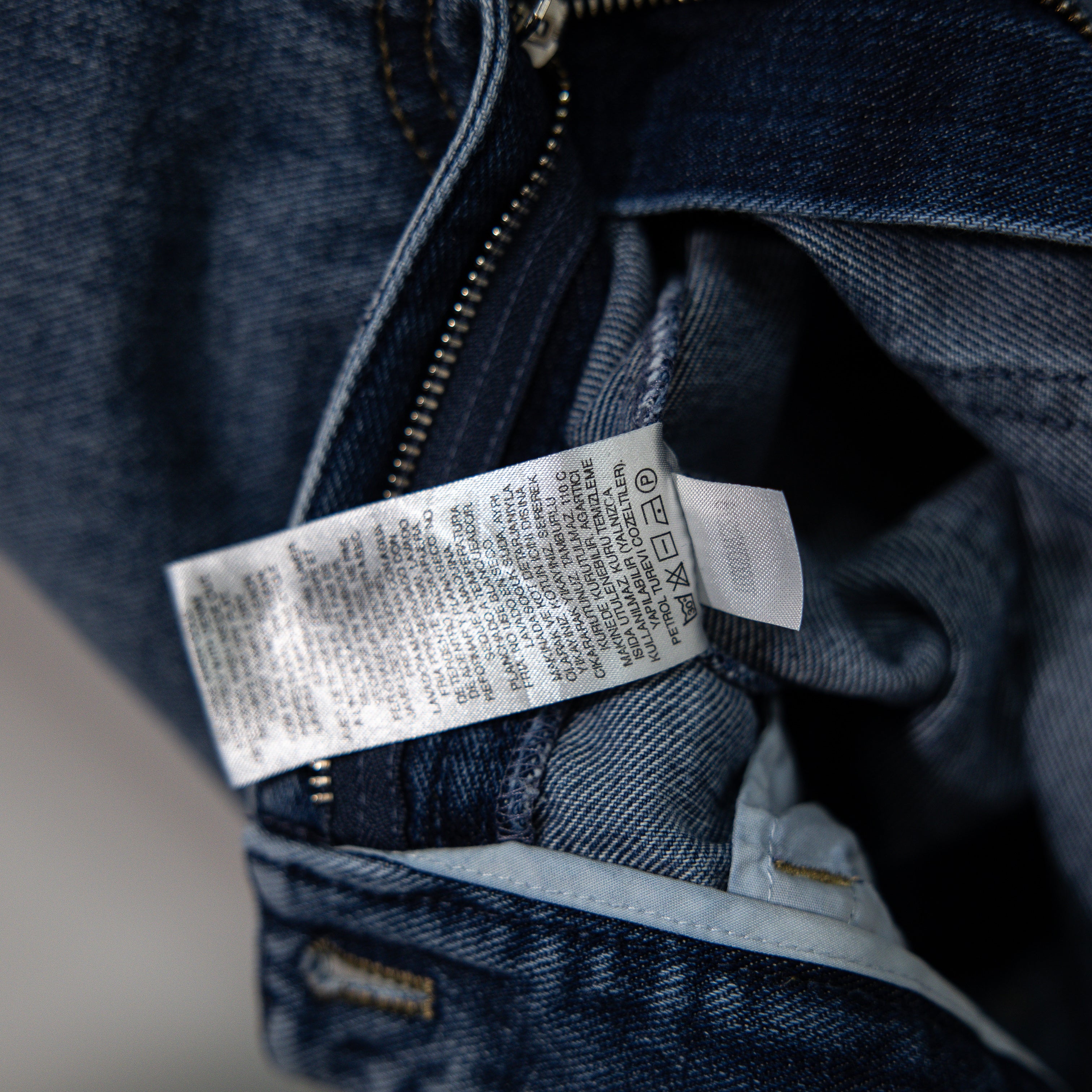 Tibi Brancusi Classic Wash Cotton Denim Sculpted Balloon Leg Jeans Blue Wash 28