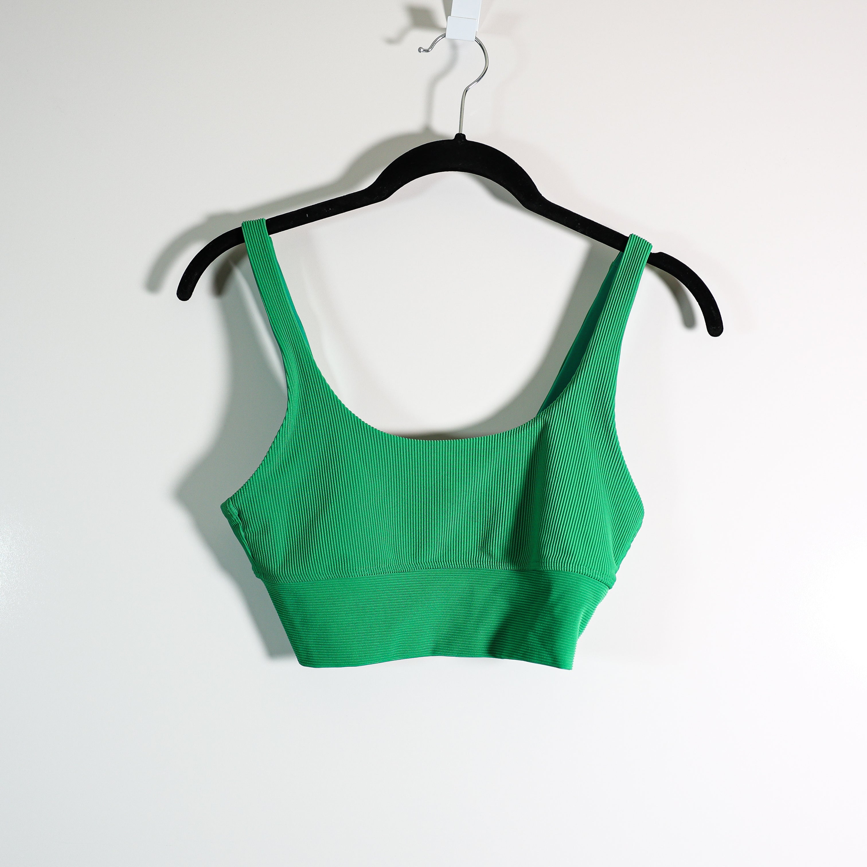Beach Riot Leah Scoop Neck Athletic Work Out Sports Bra Jelly Bean Green Small