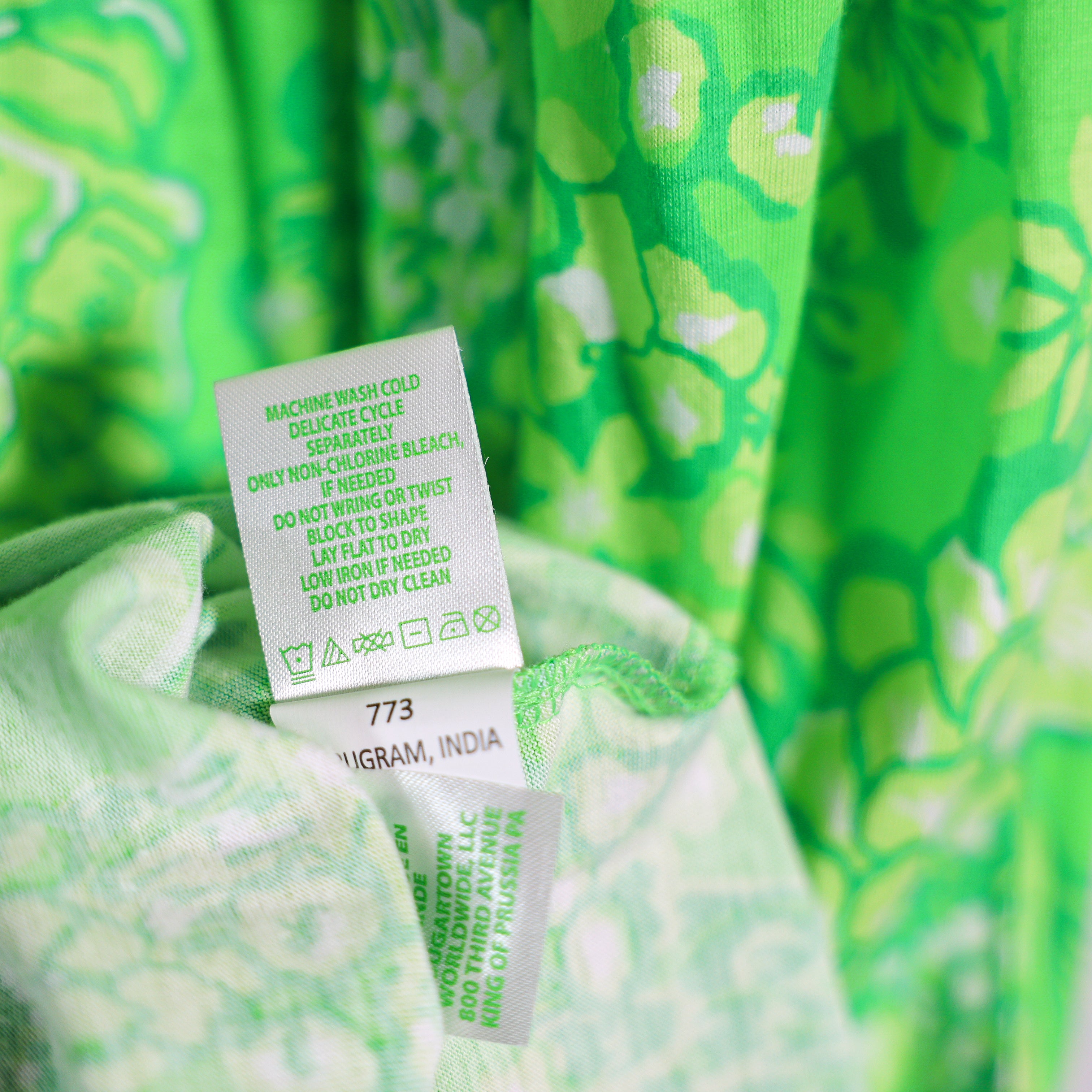 Lilly Pulitzer Lorina Cotton Swing Tiered VNeck Limeade Its A Spring Thing Dress