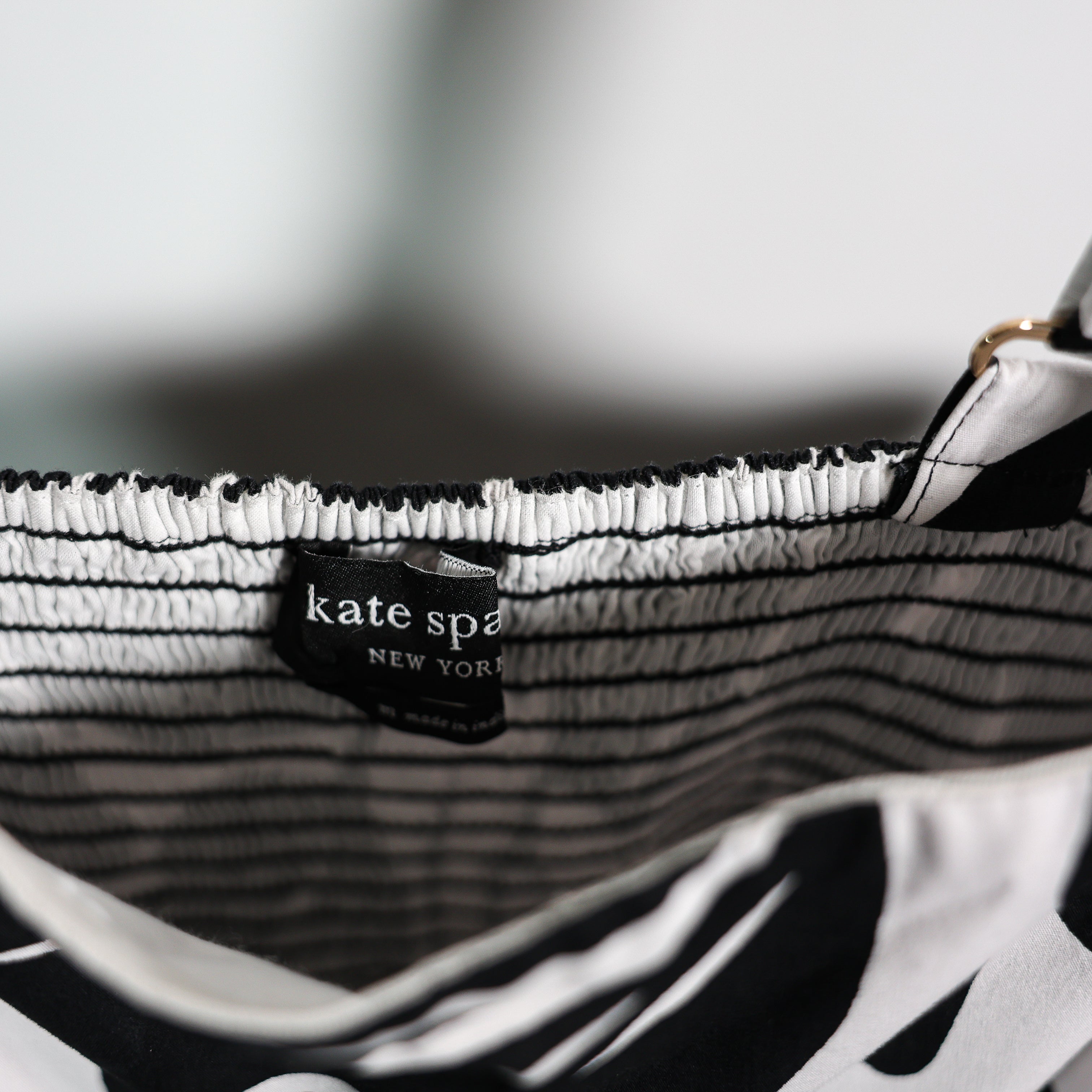 Kate Spade Cotton Poplin Floral Print Square Neck Tiered Midi Dress In Black M