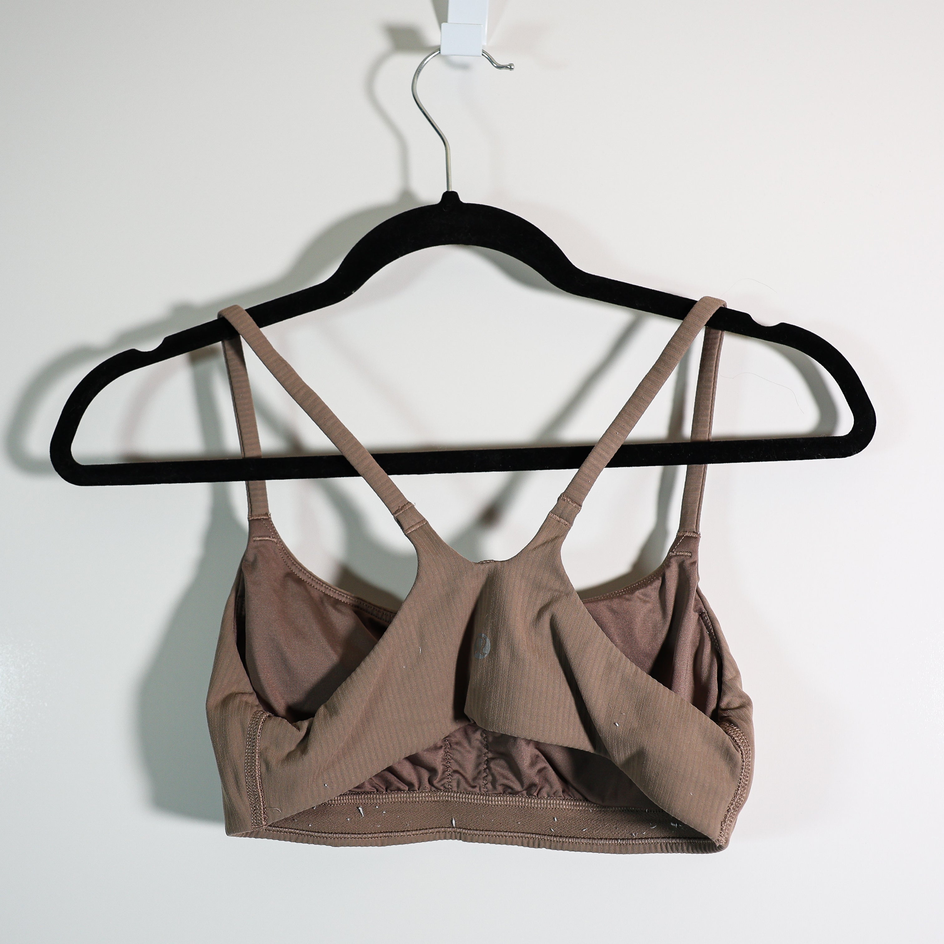Lululemon Wunder Train Strappy Racer Back Athletic Work Out Sports Bra Nomad 6