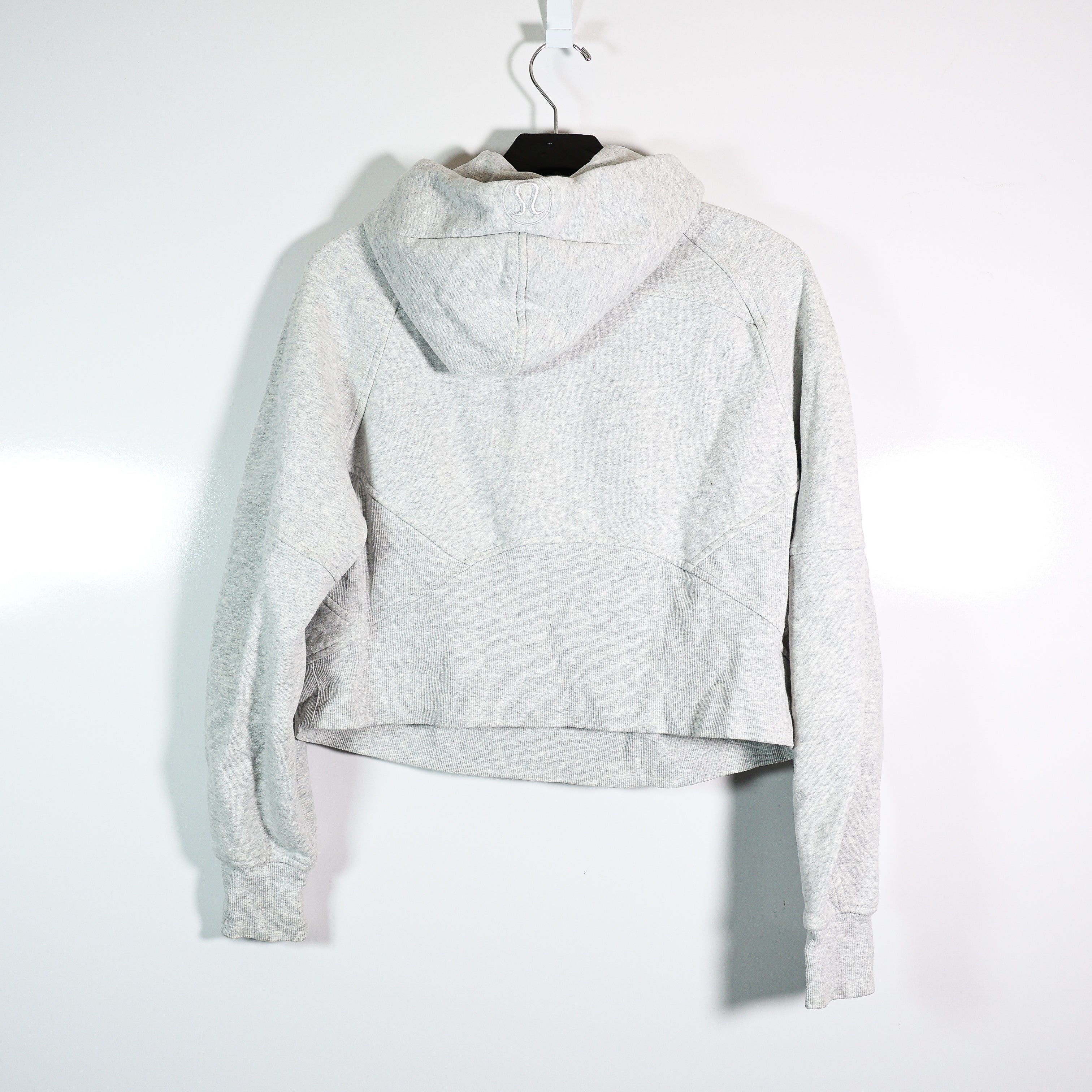 Lululemon Scuba Oversized 1/2 Zip Hoodie Heathered Core Ultra Light Grey XS/S