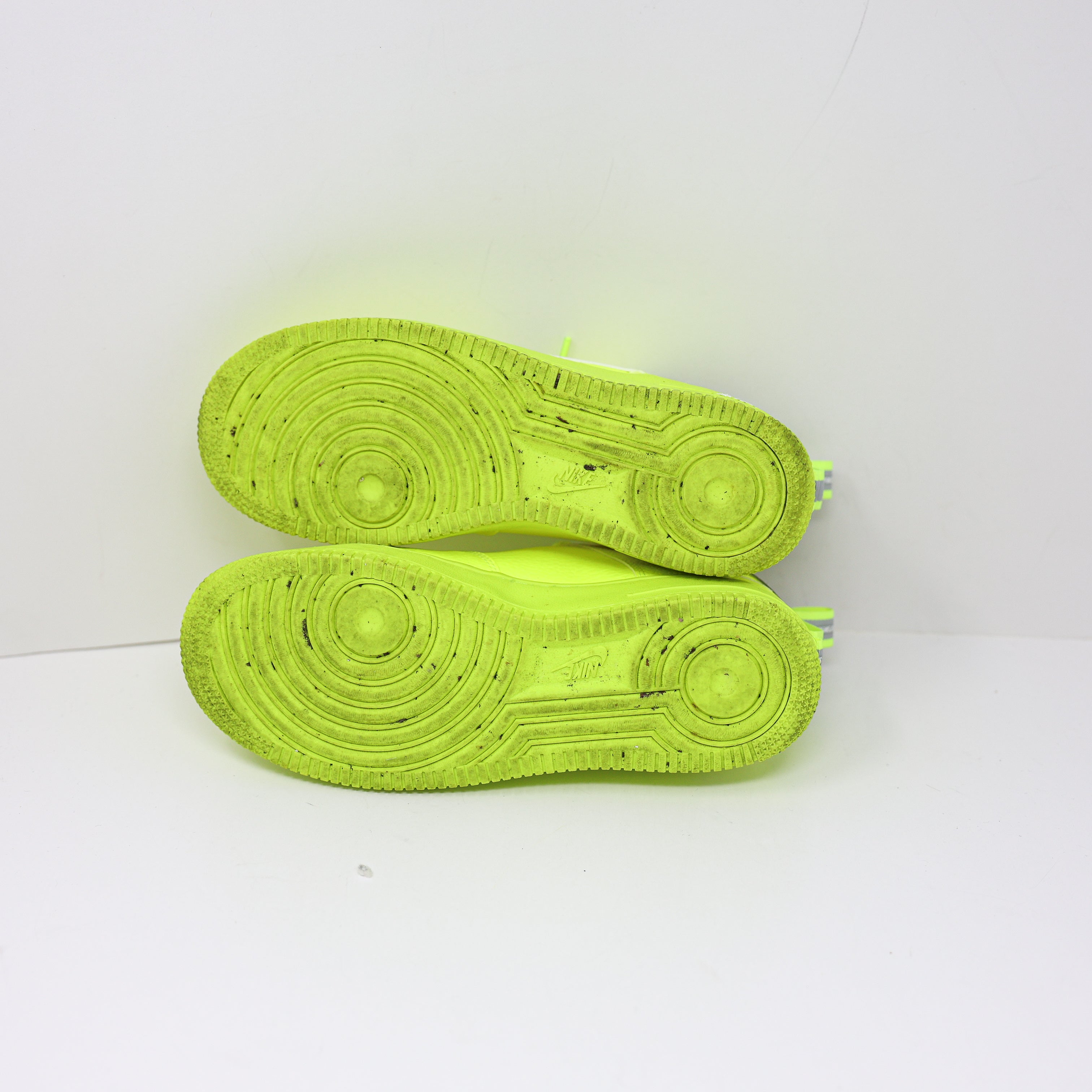 Nike Youth Air Force 1 LV8 Utility Volt Neon Yellow Low Top Sneakers Shoes 5.5Y