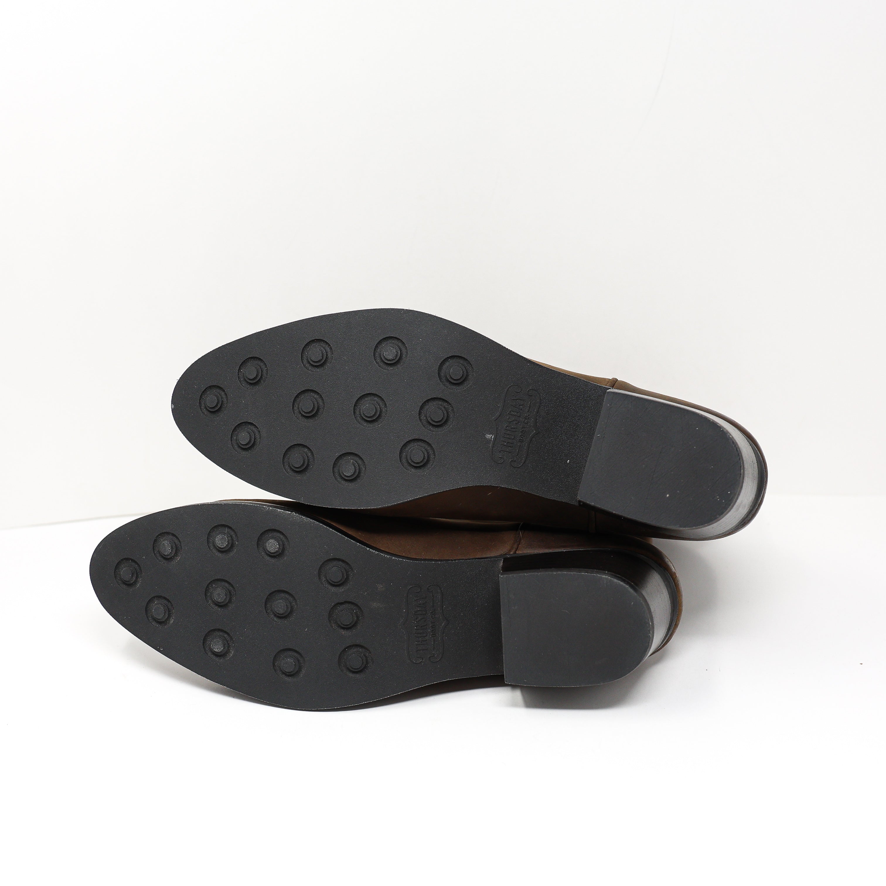 NEW Thursday Women's Leather Block Heel Pull On Short Cowboy Western Boots Shoes