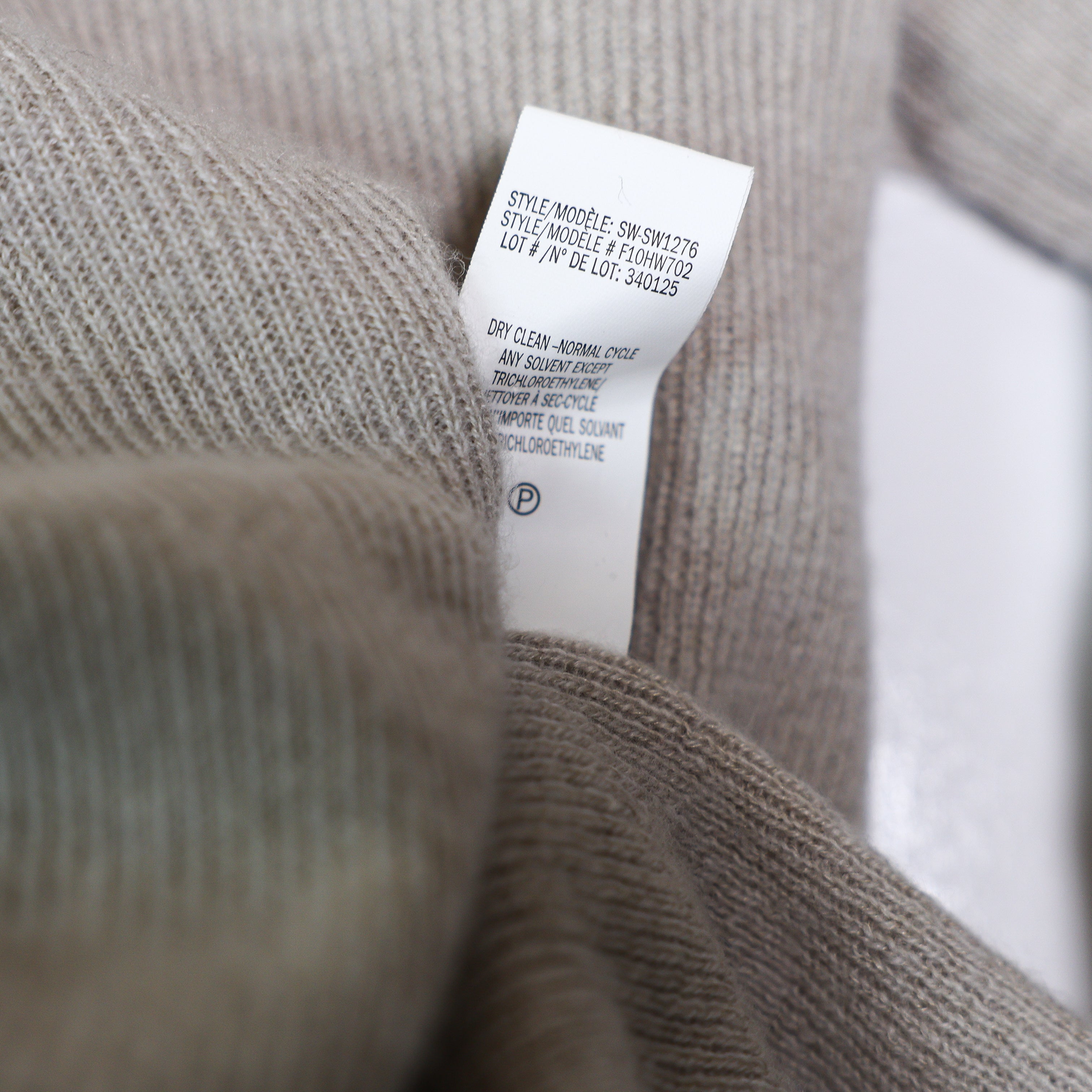 Helmut Lang Cashmere Linen Knit Stretch Mock Neck Long Sleeve Pullover Sweater S