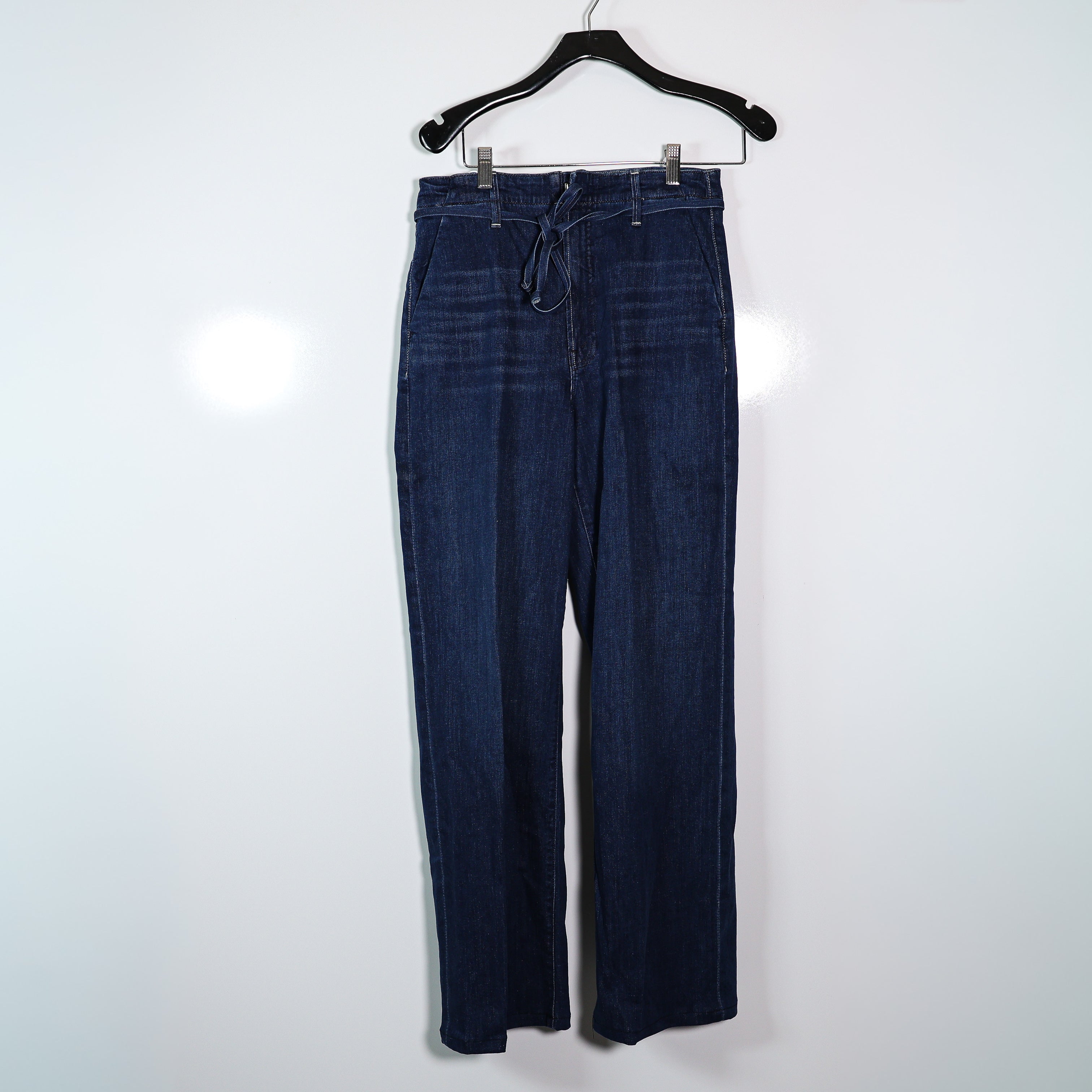 Mother Denim The Tied Up Maven Prep Heel Straight Cotton Jeans Animal Instincts