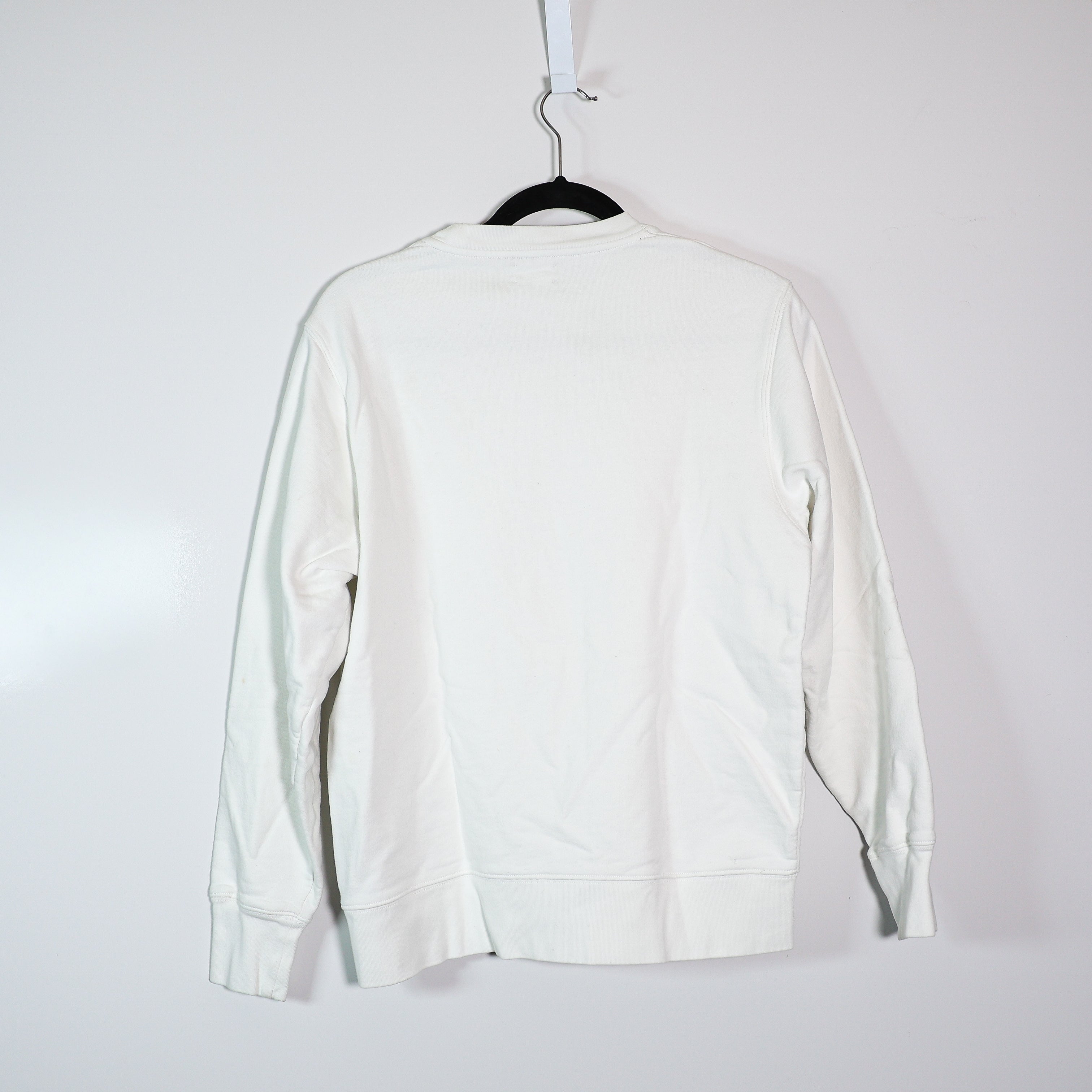 Tory Burch Women's Cotton Terry Lined Crew Neck Pullover Sweatshirt Sweater S