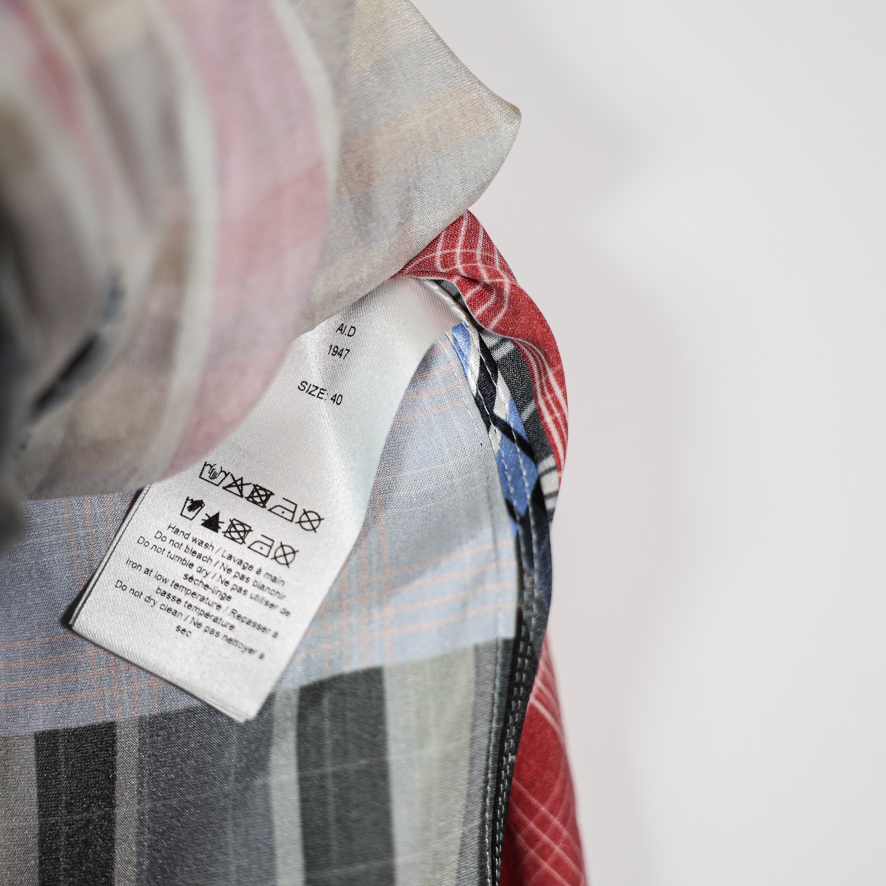 Ganni Tie Front Checked Stretch Silk Satin Midi Wrap Patchwork Print Skirt 40