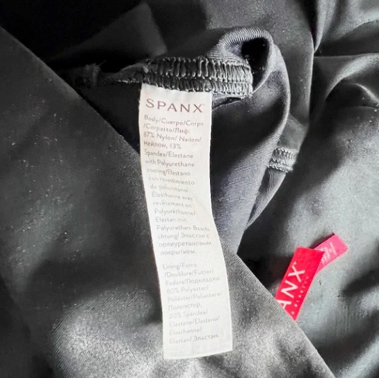 Spanx Faux Vegan Leather High Waisted Seamless Leggings Pants Slimming Black LG