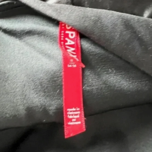 Spanx Faux Vegan Leather High Waisted Seamless Leggings Pants Black XL