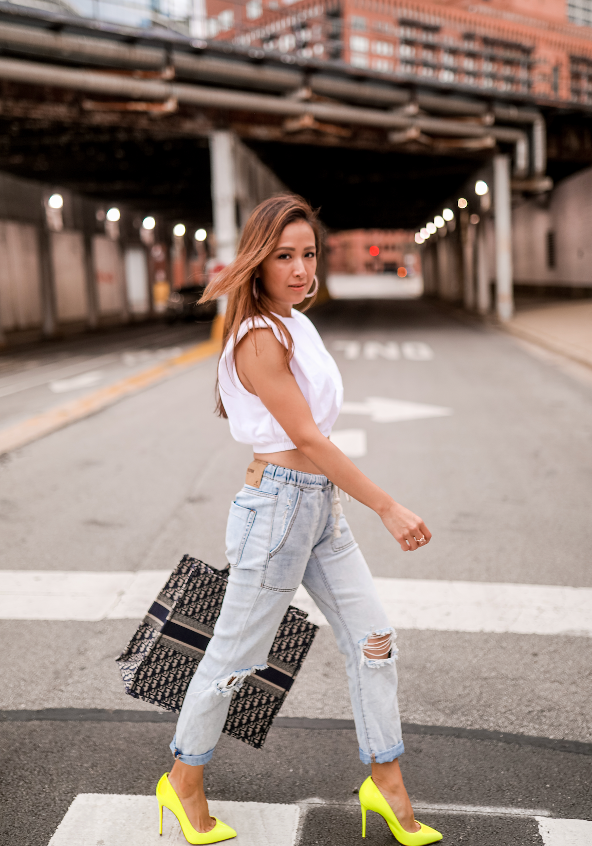 One Teaspoon Shabbies Drawstring Boyfriend Straight Cotton Denim Jeans Hustler