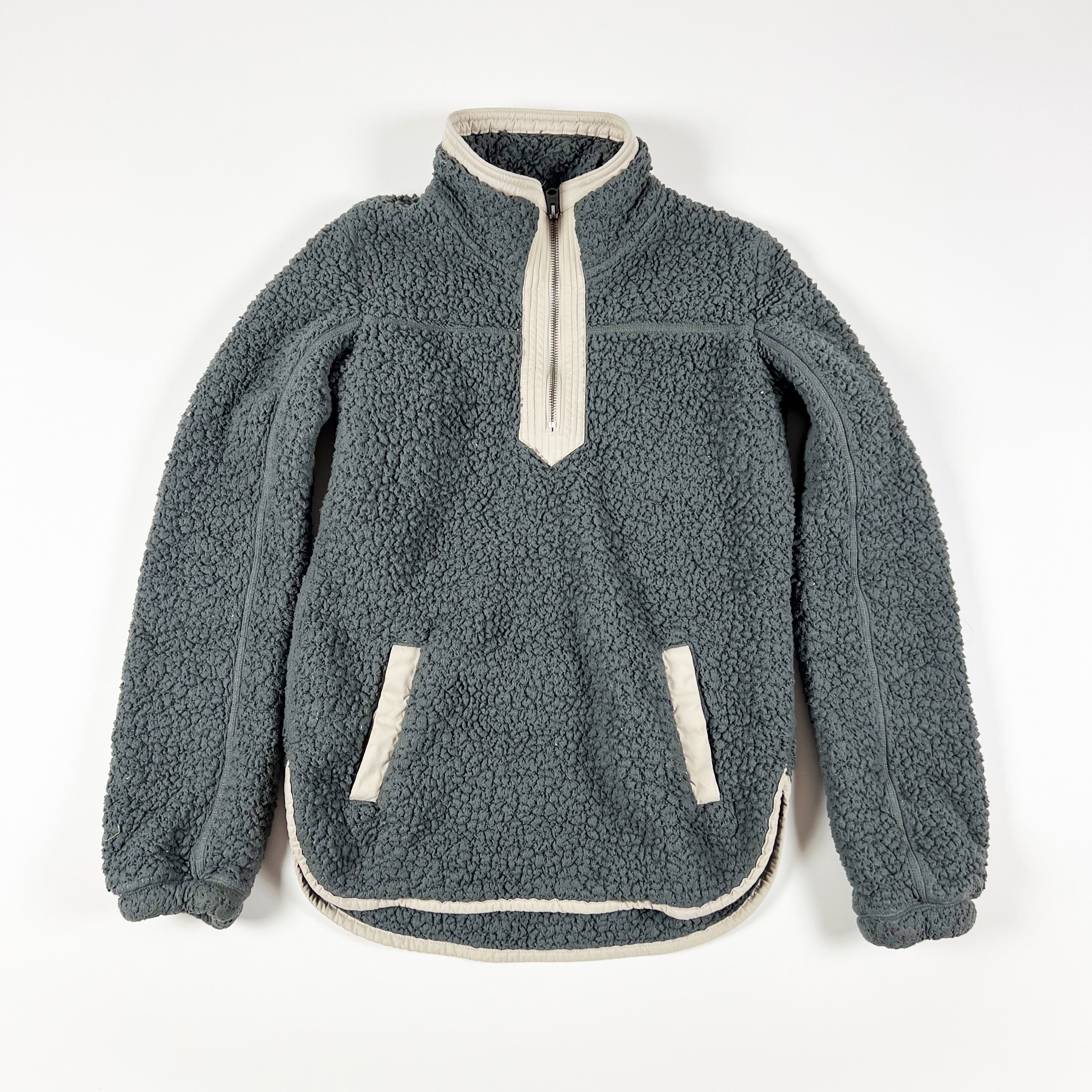 Abercrombie half zip sherpa pullover online