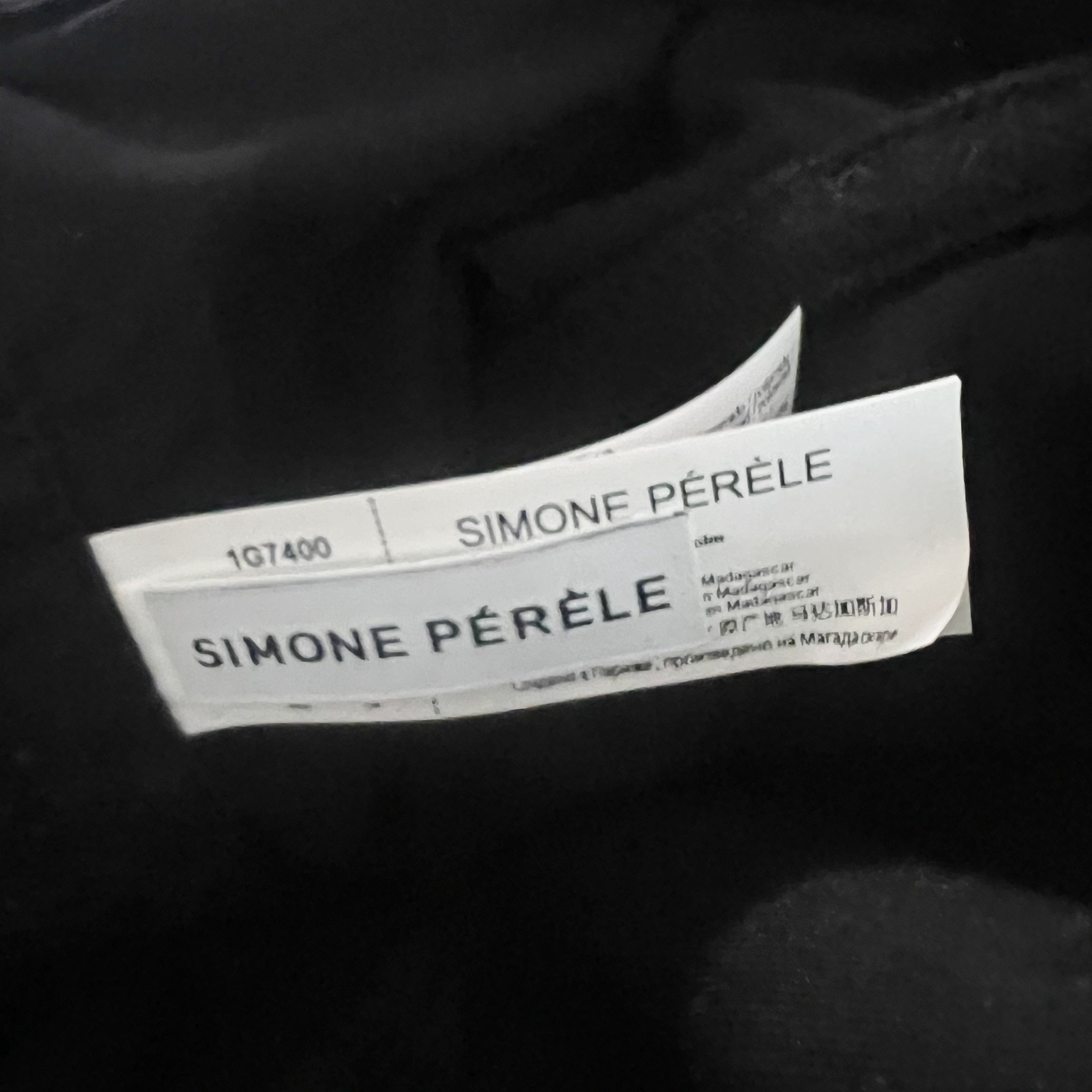 NEW Simone Perele Desiree Tweed Boucle Bustier Bra Cup Tank Top Black Gold 2