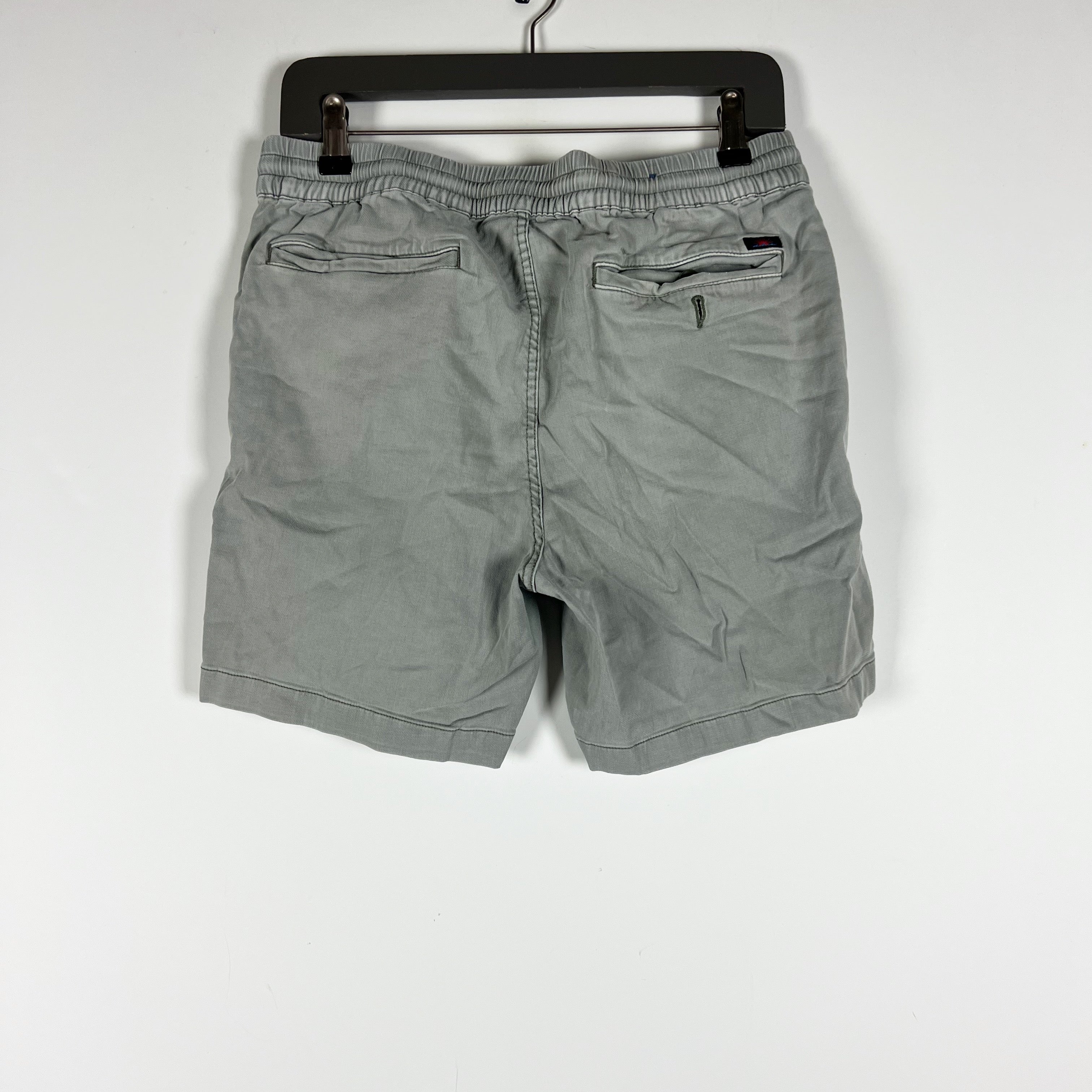 Faherty Men's Essential Linen Organic Cotton Modal Pull On Casual Shorts Gray M
