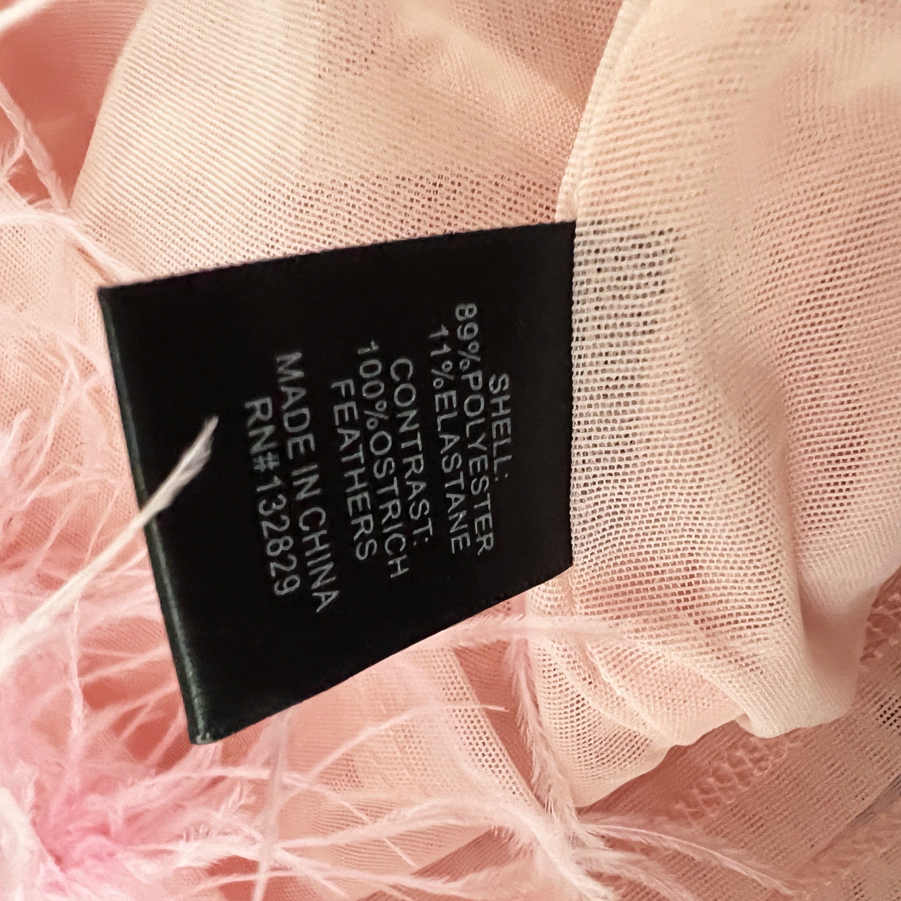 NEW NBD Octavia Feathered Embellished Semi Sheer Mini Micro Party Skirt Pink XS
