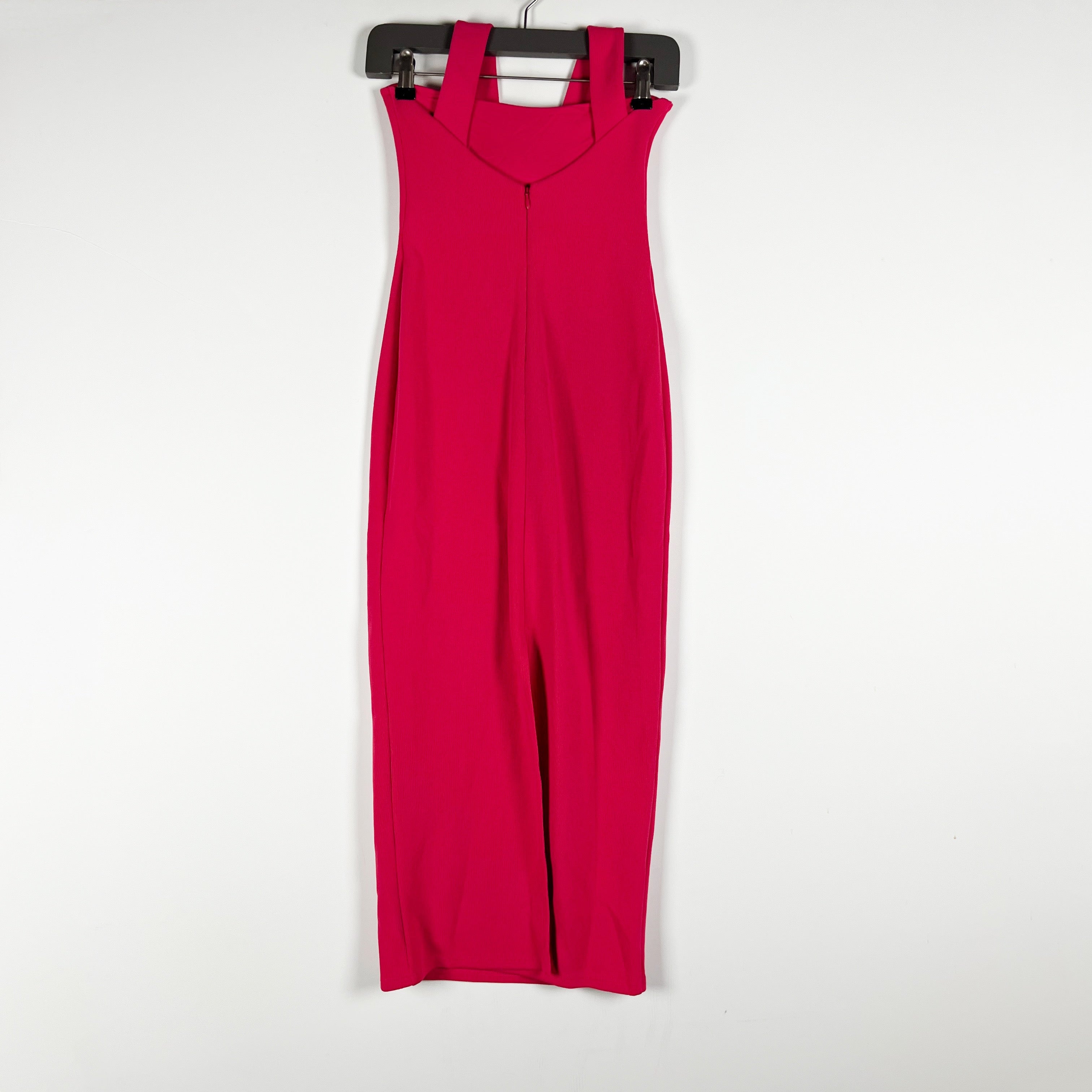 NEW Lovers And Friends Dominique Sweater Knit Stretch Midi Dress Dark Pink XXS