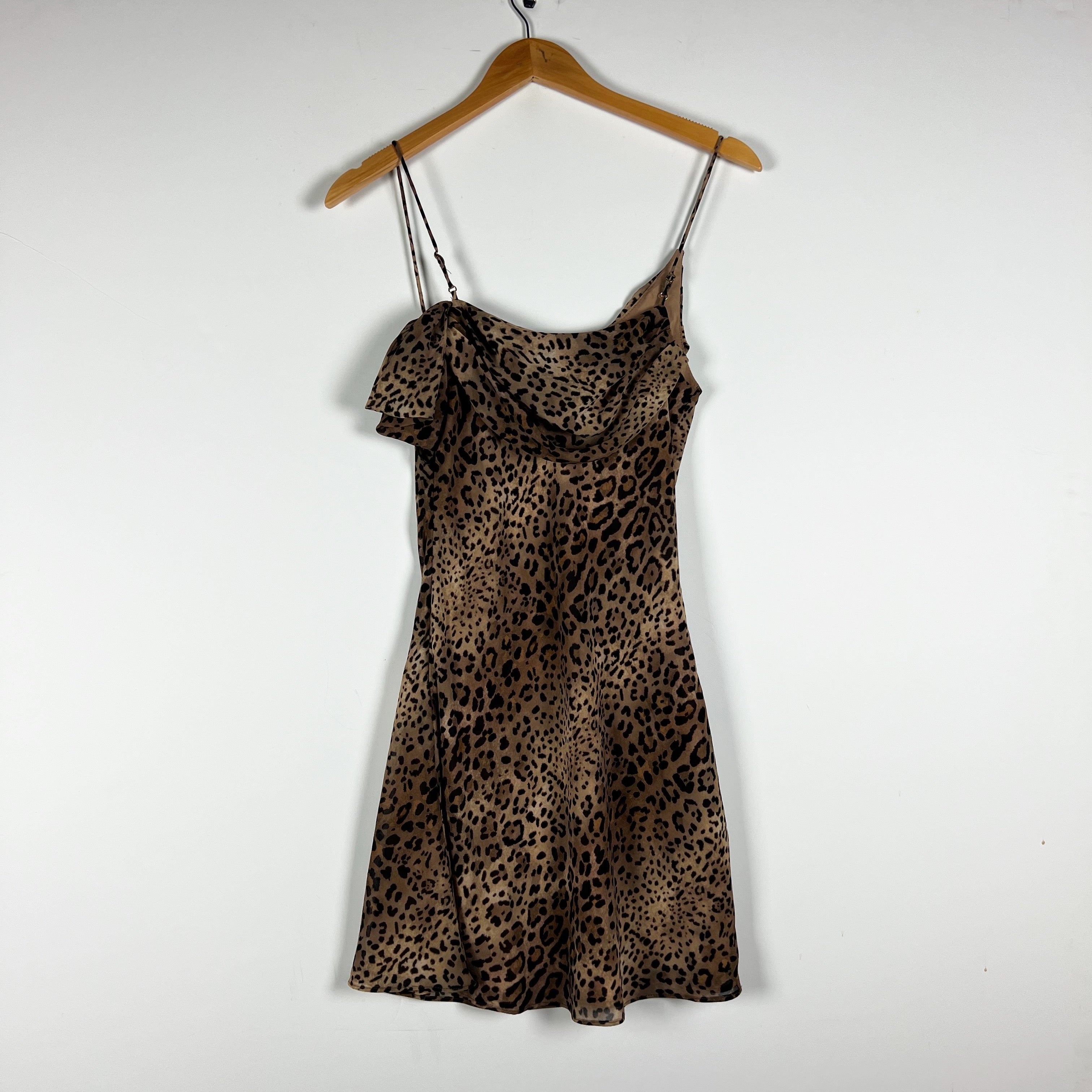 House Of Harlow 1960 Idris Cheetah Leopard Animal Print Pattern Mini Dress XS