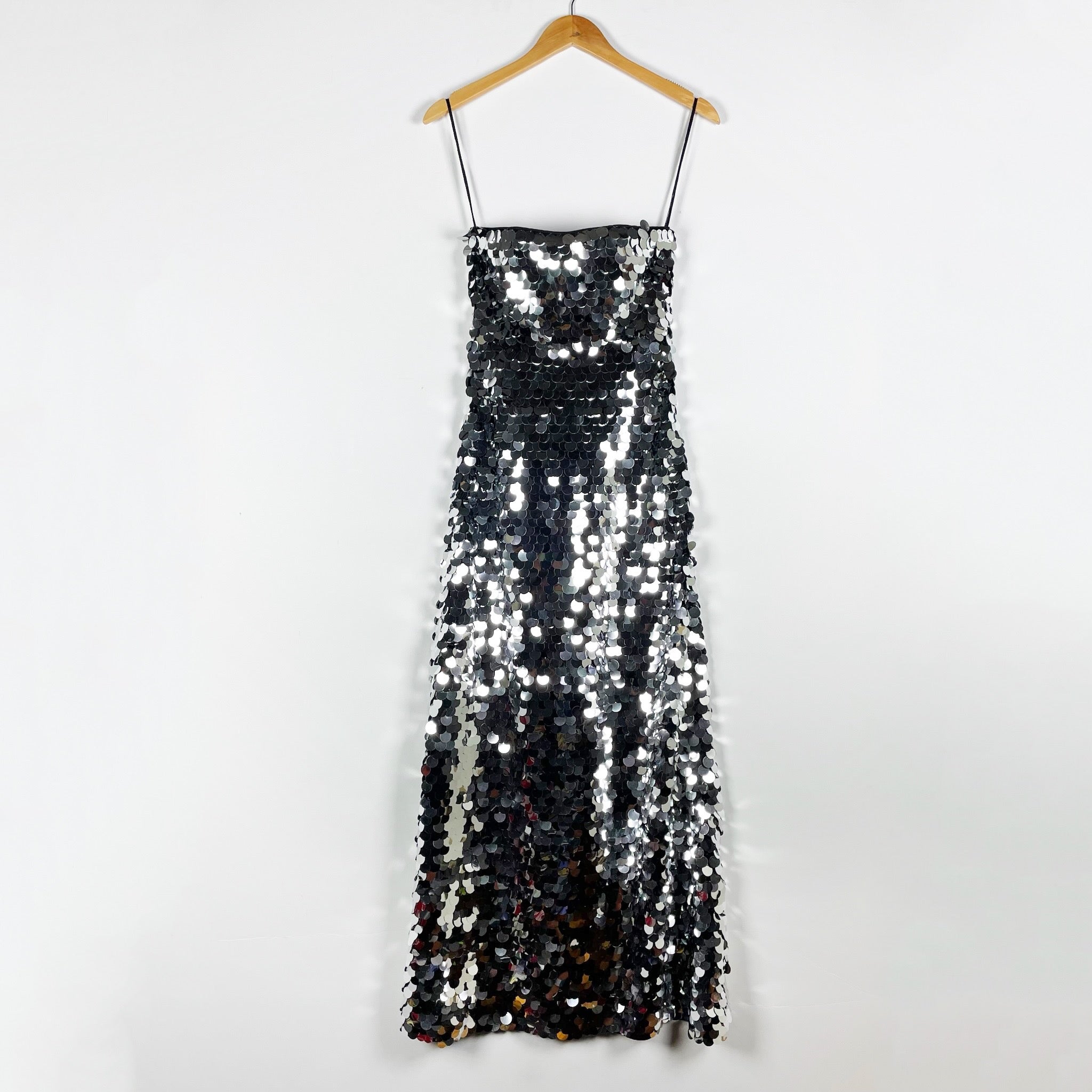House of Harlow 1960 x Revolve Valentina Silver Sequin Sparkle Embellished Dress