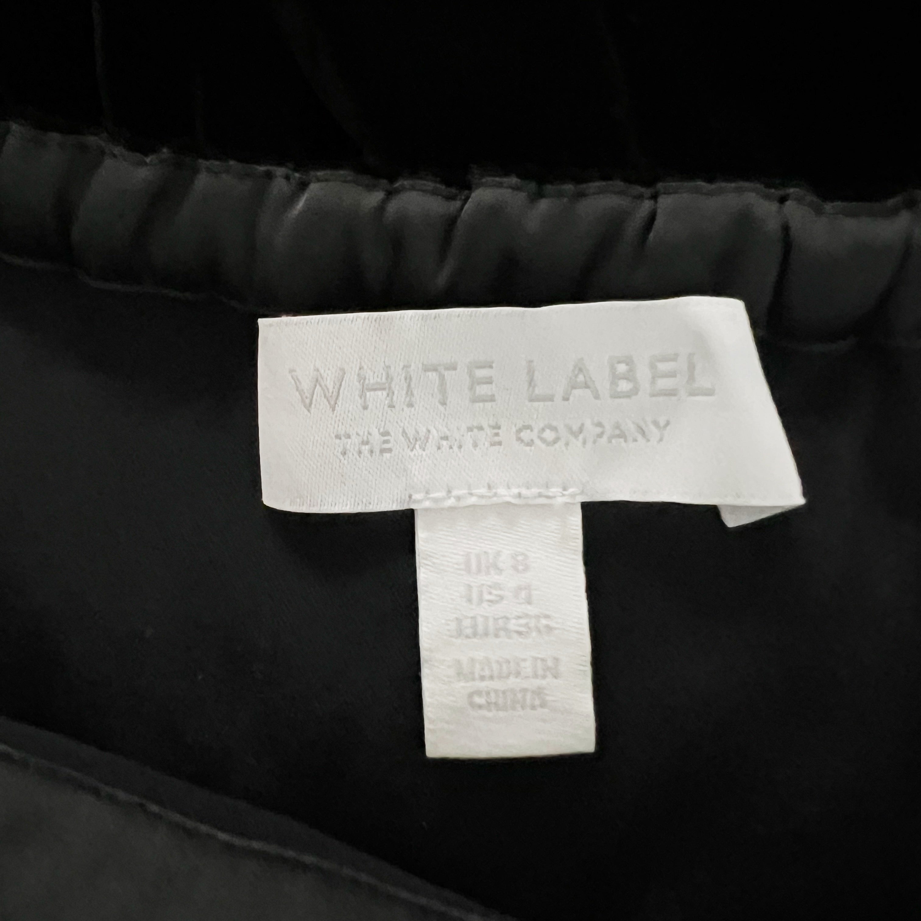 The White Company Velvet Velour Bias Cut Pull On Midi Cut Black 4